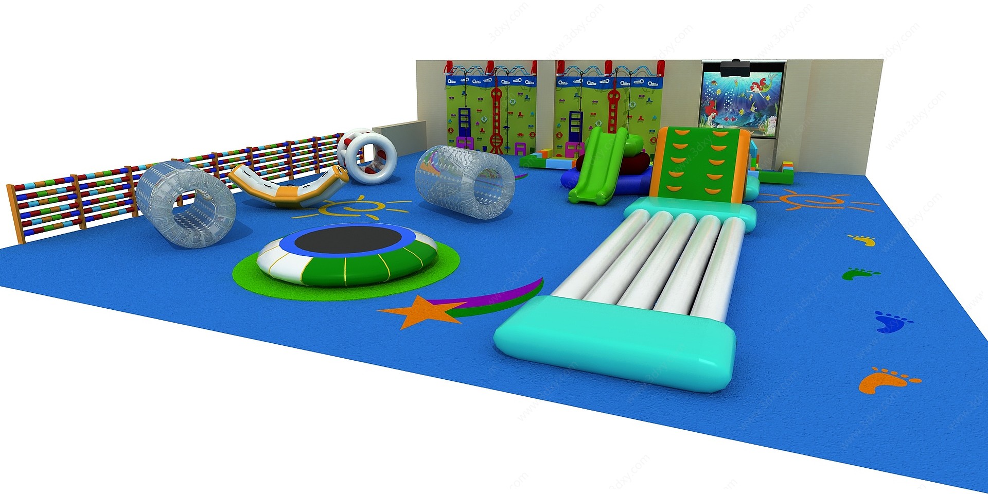 儿童游戏区3D模型