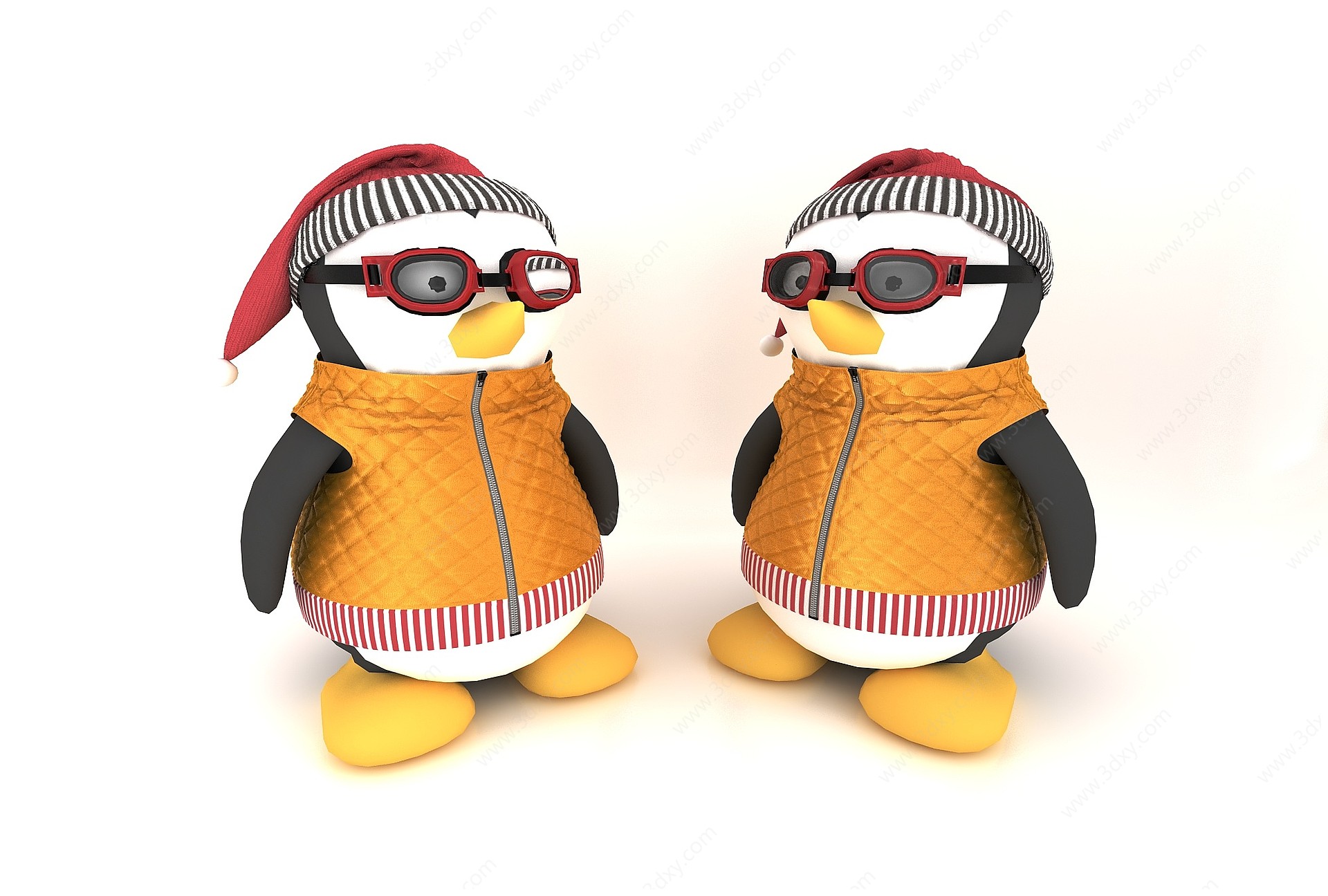 现代风格小企鹅3D模型
