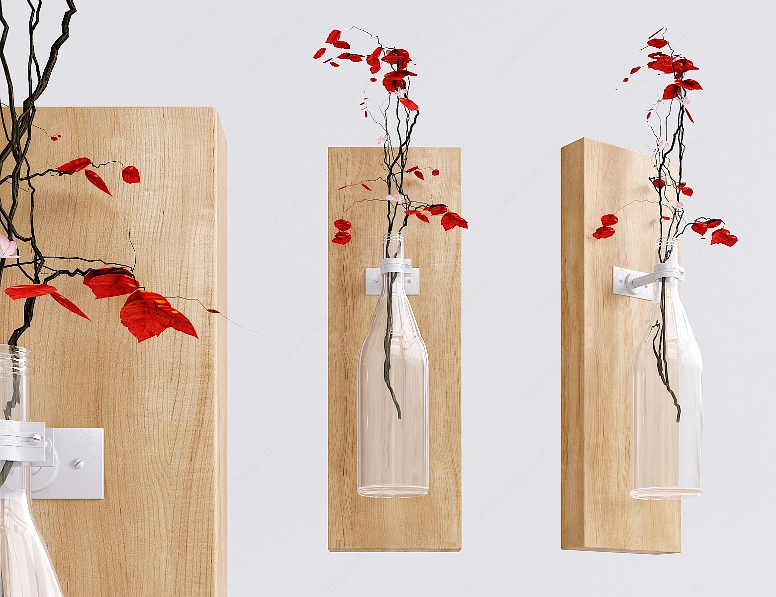 日式壁挂装饰花瓶3D模型