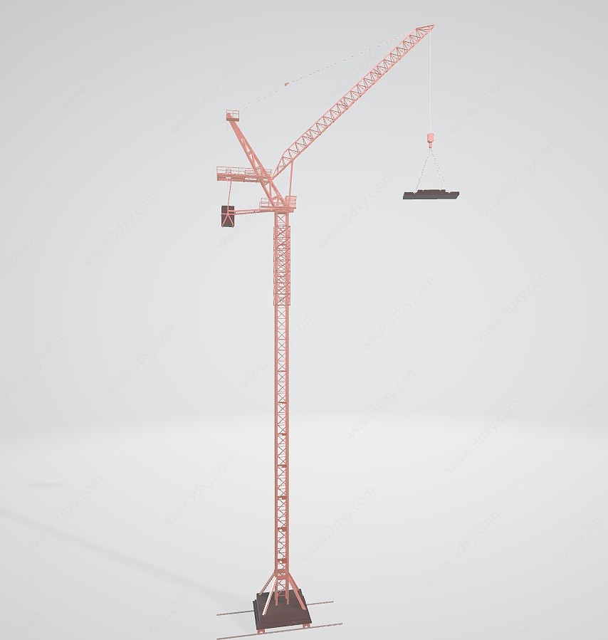 动臂式塔吊3D模型