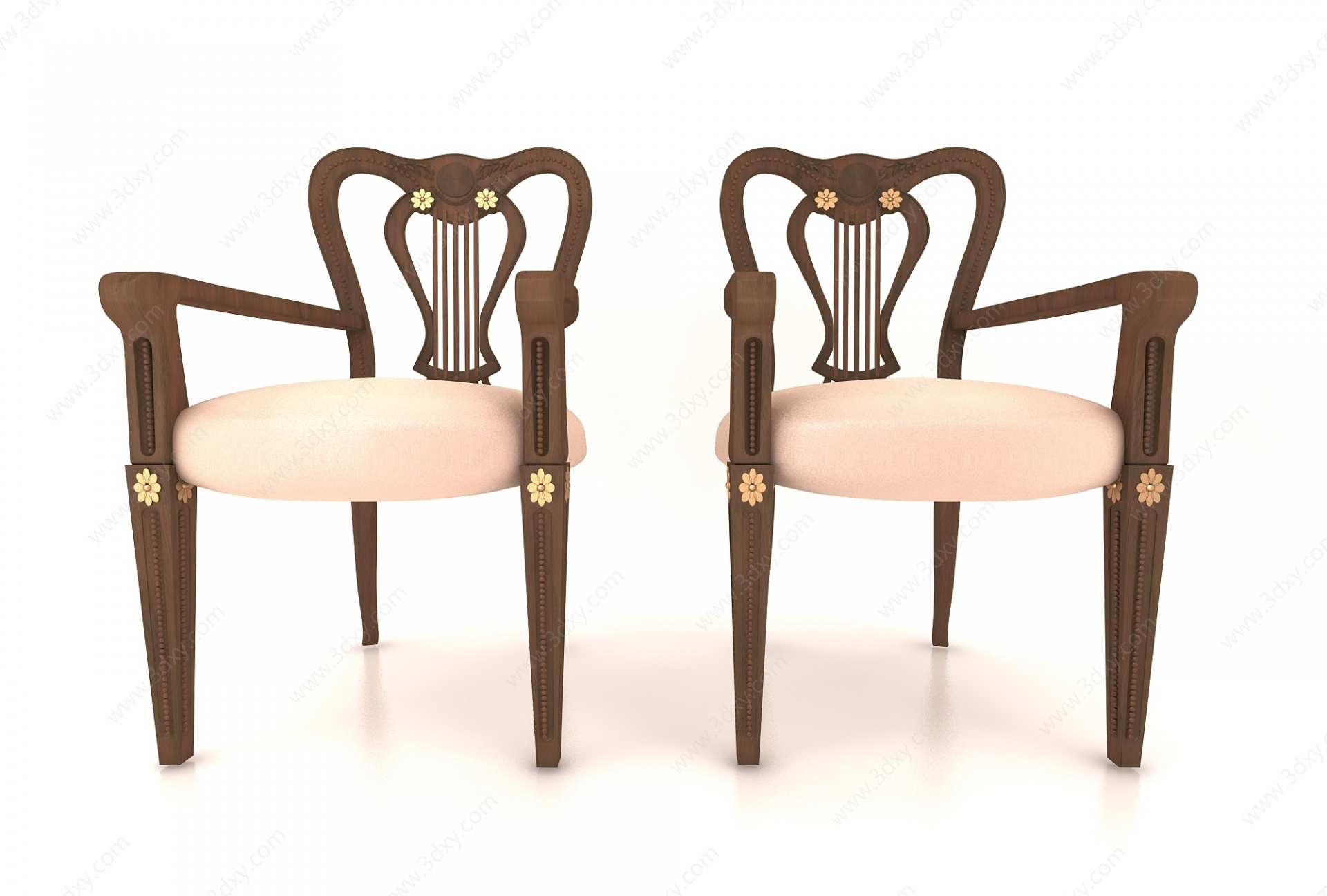 新中式风格椅子3D模型