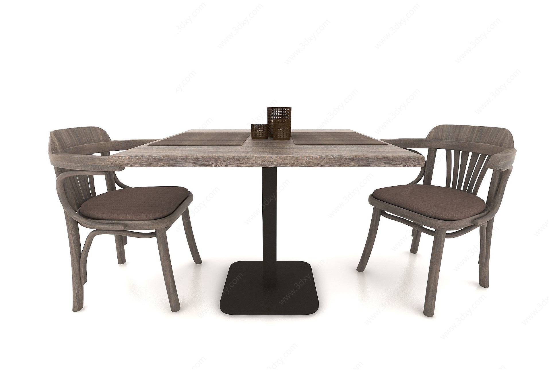现代风格,餐桌3D模型