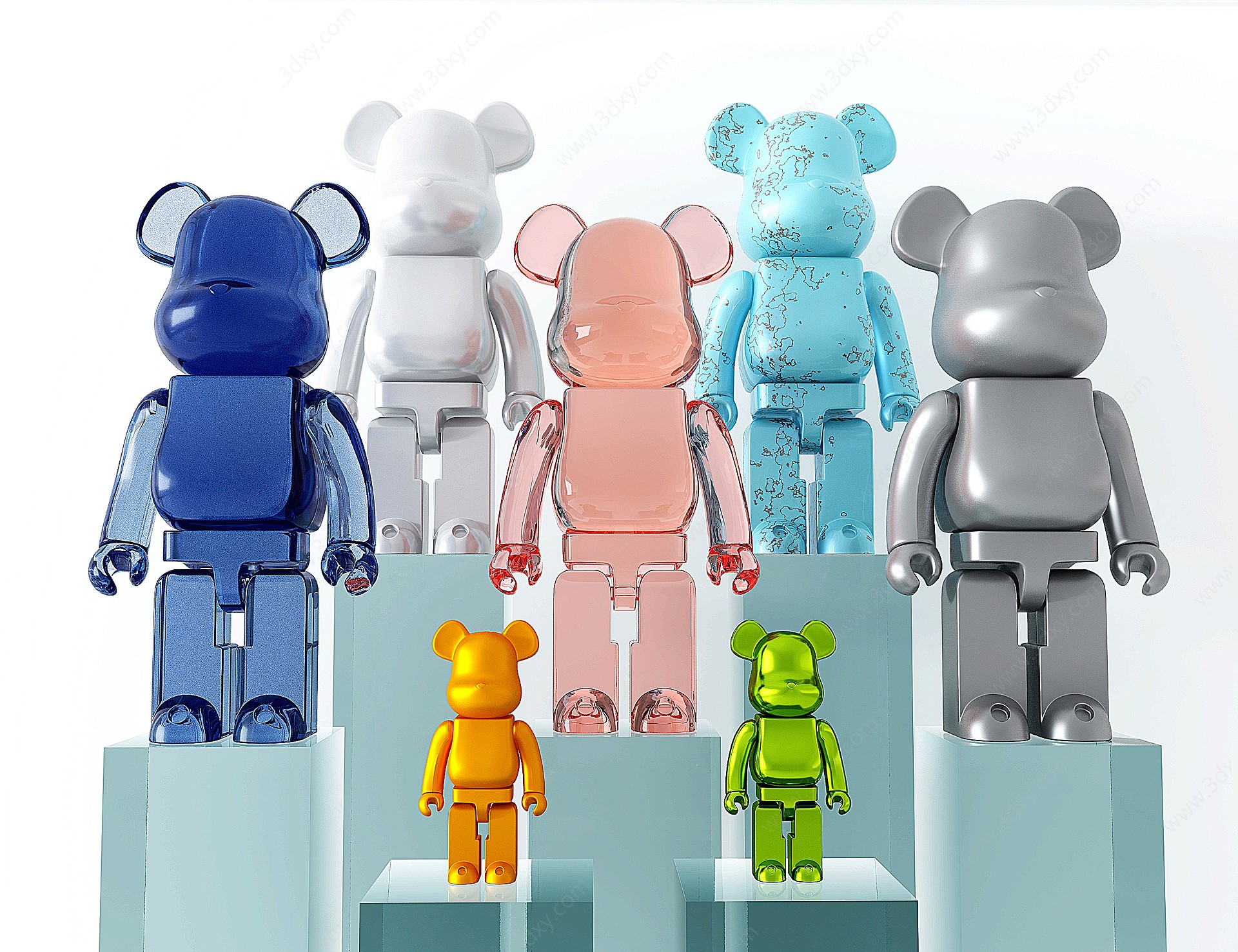 现代暴力熊玩具3D模型