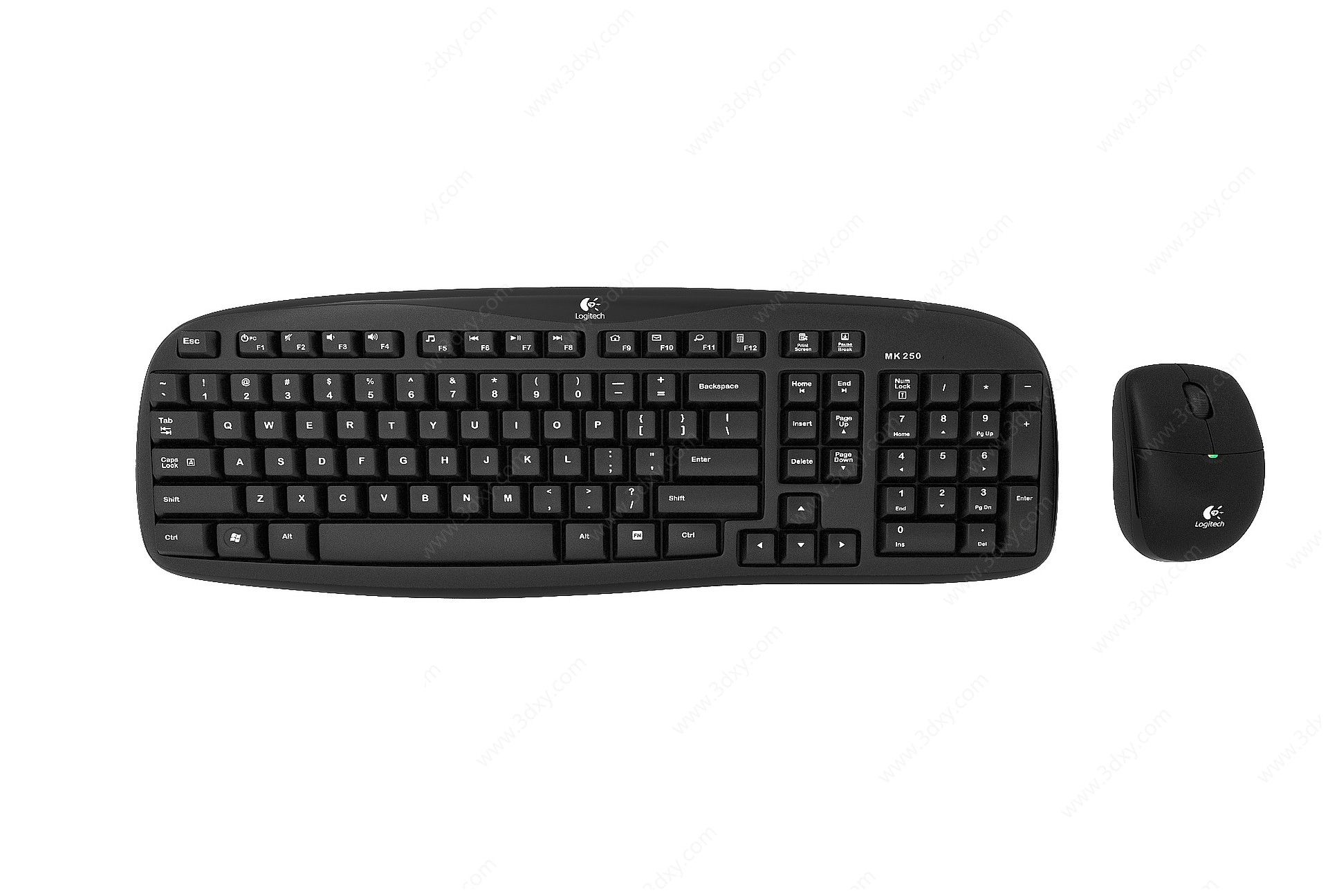 黑色键盘3D模型