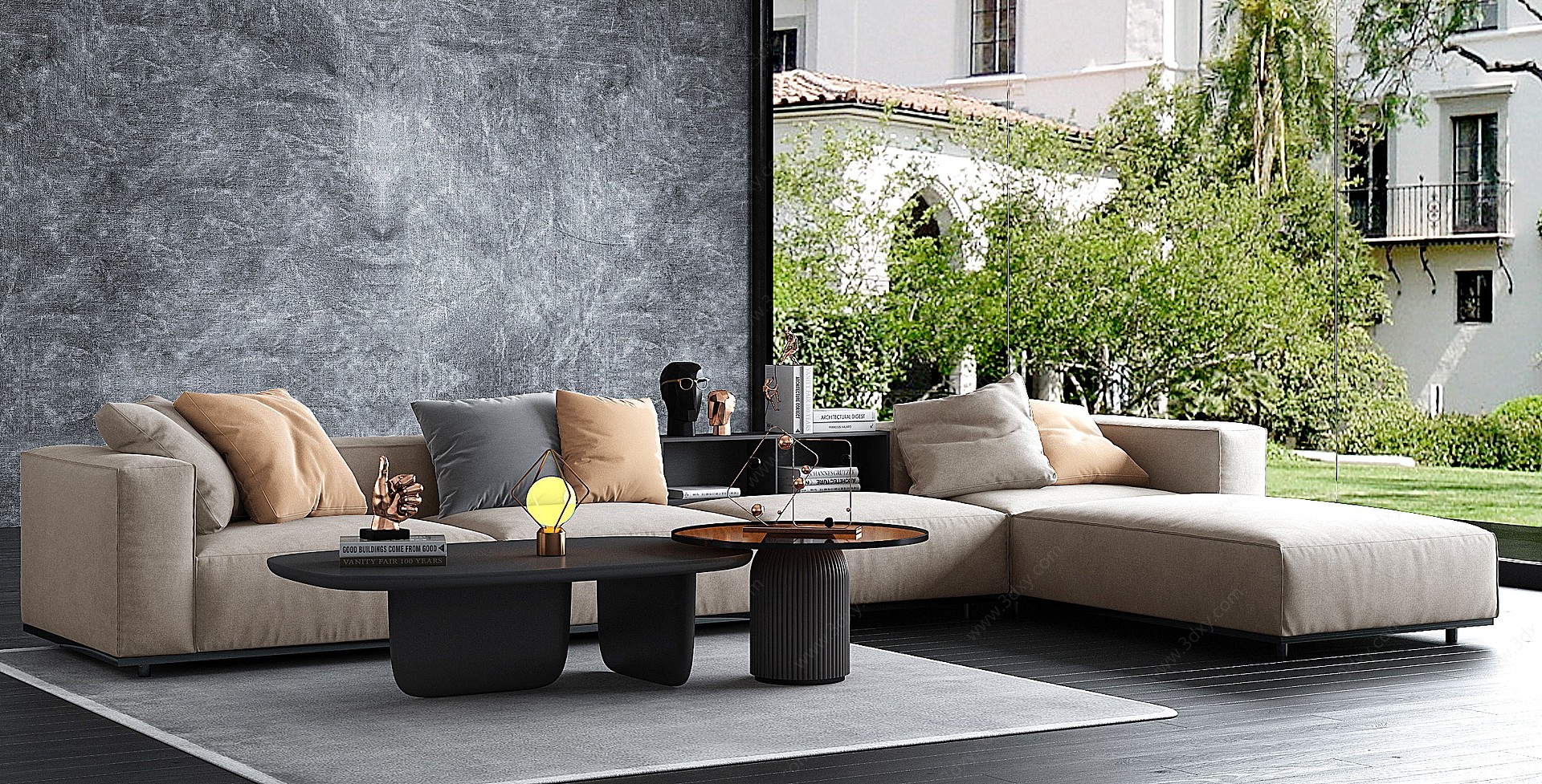 意大利米洛提现代沙发3D模型