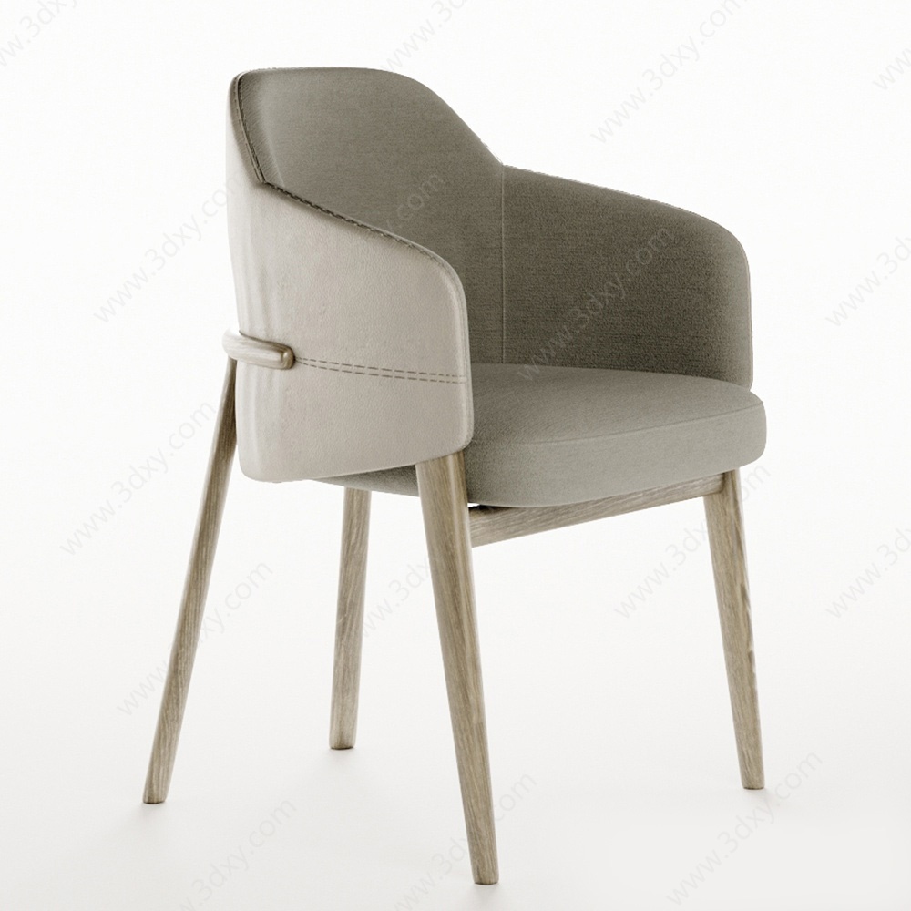 意大利Piaval现代休闲餐椅3D模型