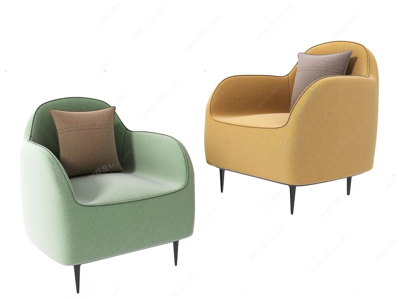 现代沙发椅3D模型