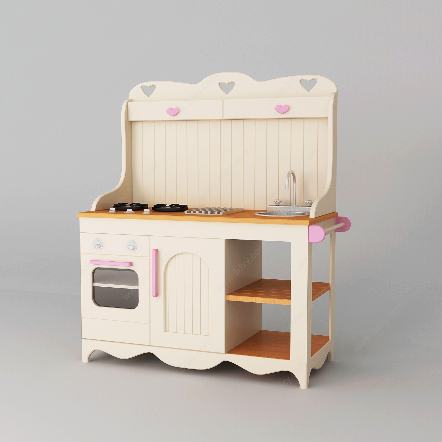 北欧儿童厨房3D模型