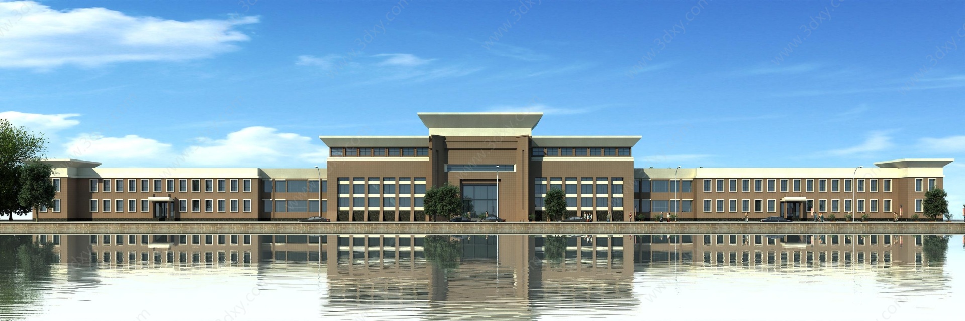现代行政办公楼3D模型