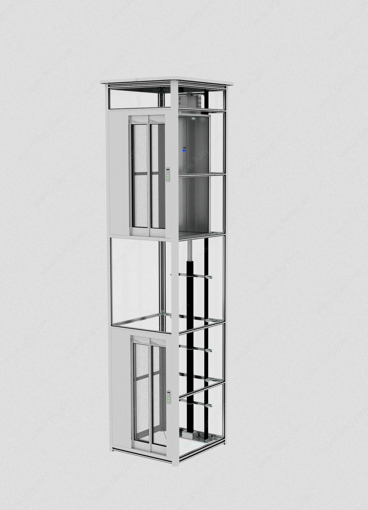 直行电梯3D模型