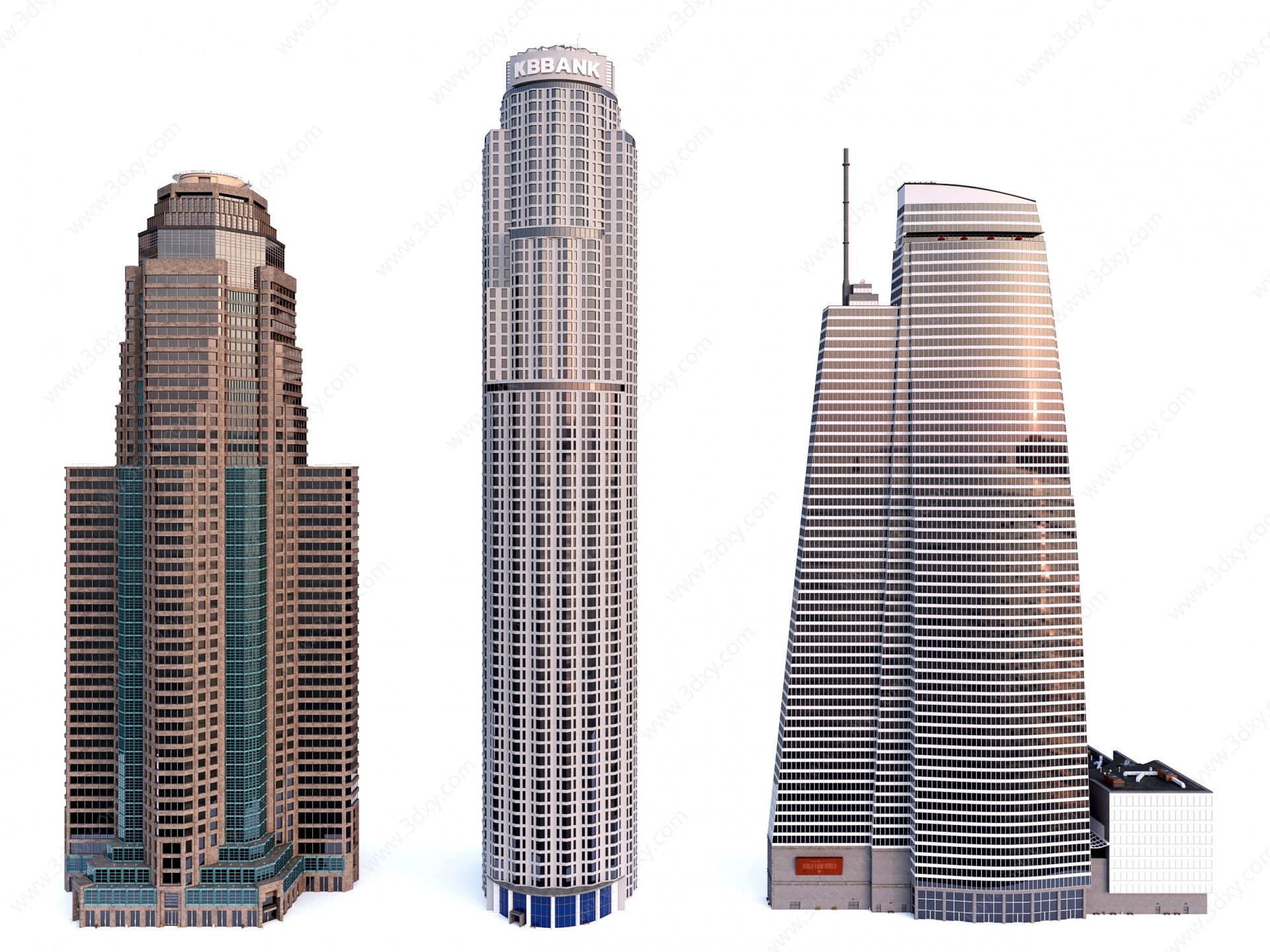 现代美国城市建筑3D模型