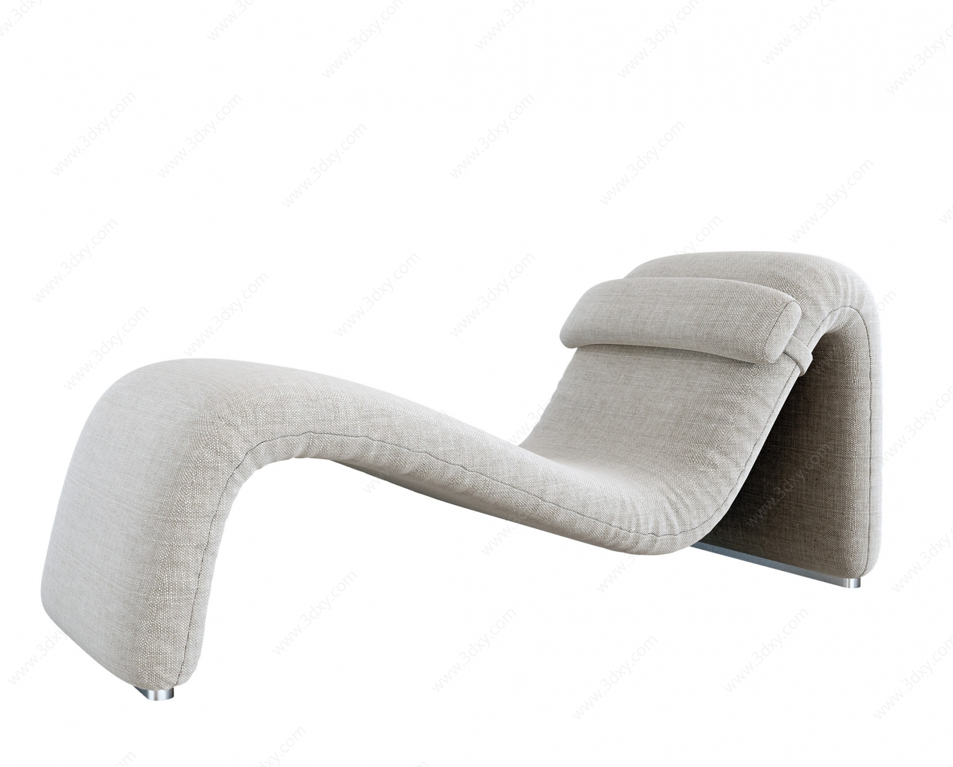 现代异形躺椅3D模型