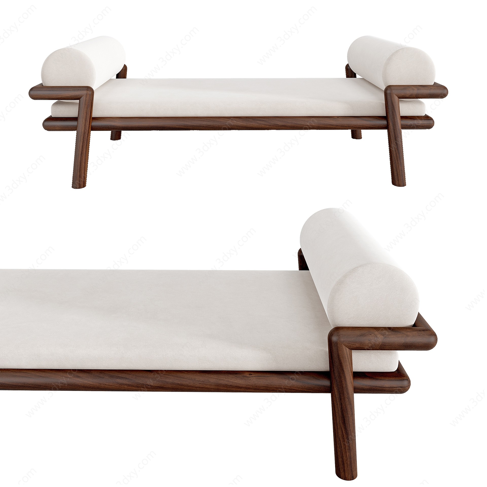 北欧沙发凳3D模型