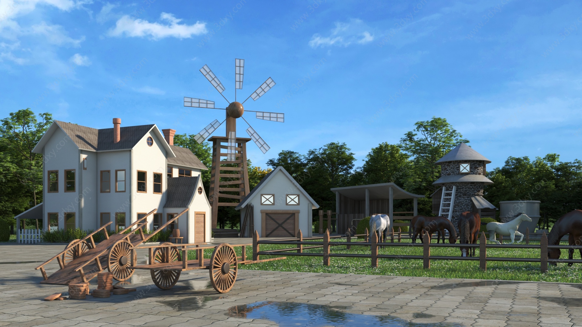 农场3D模型