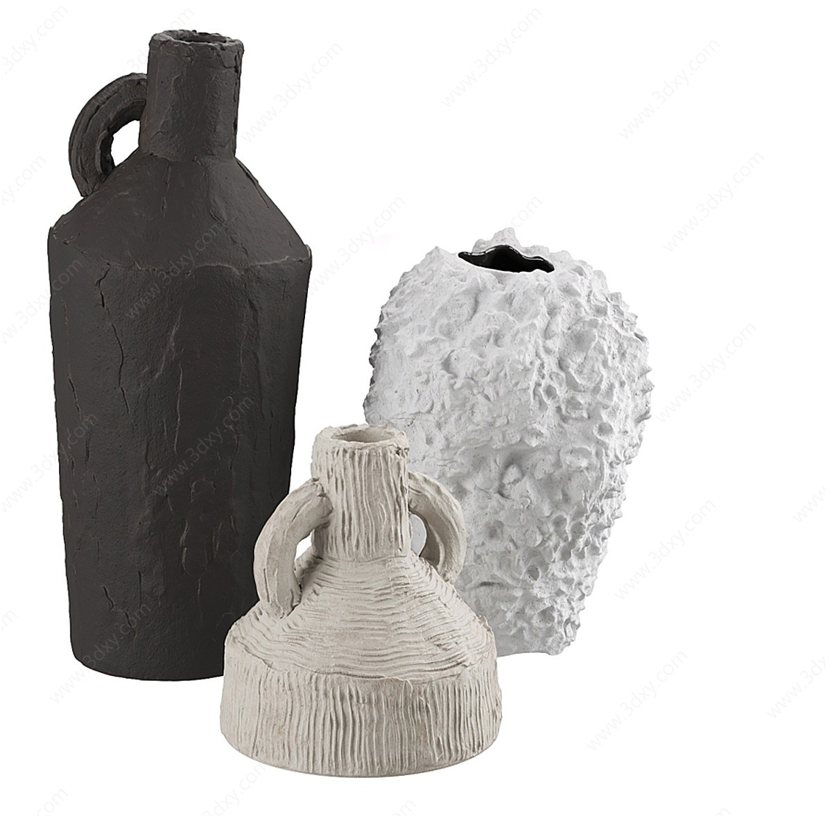 粘土花瓶3D模型