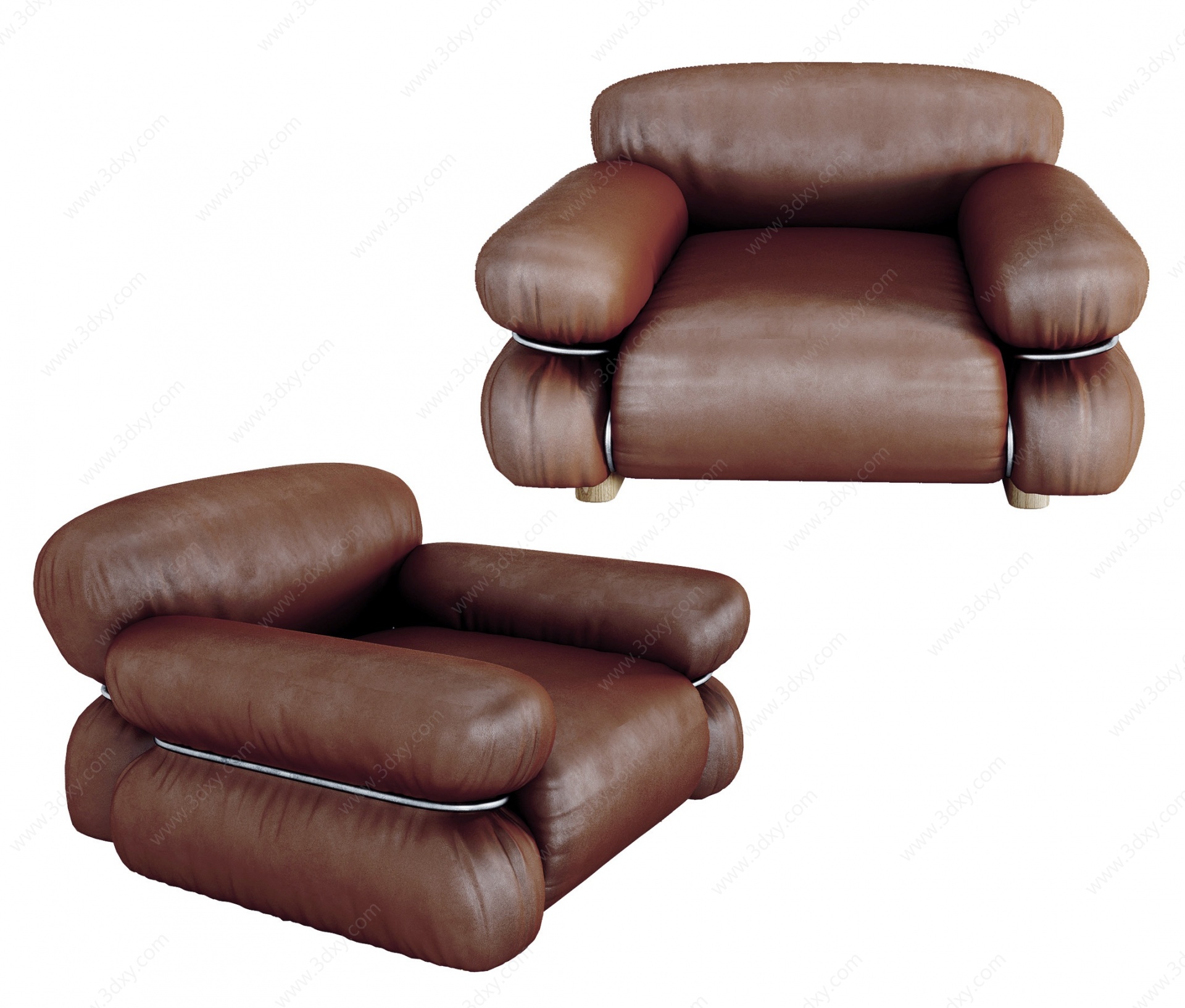 意大利现代单人沙发3D模型