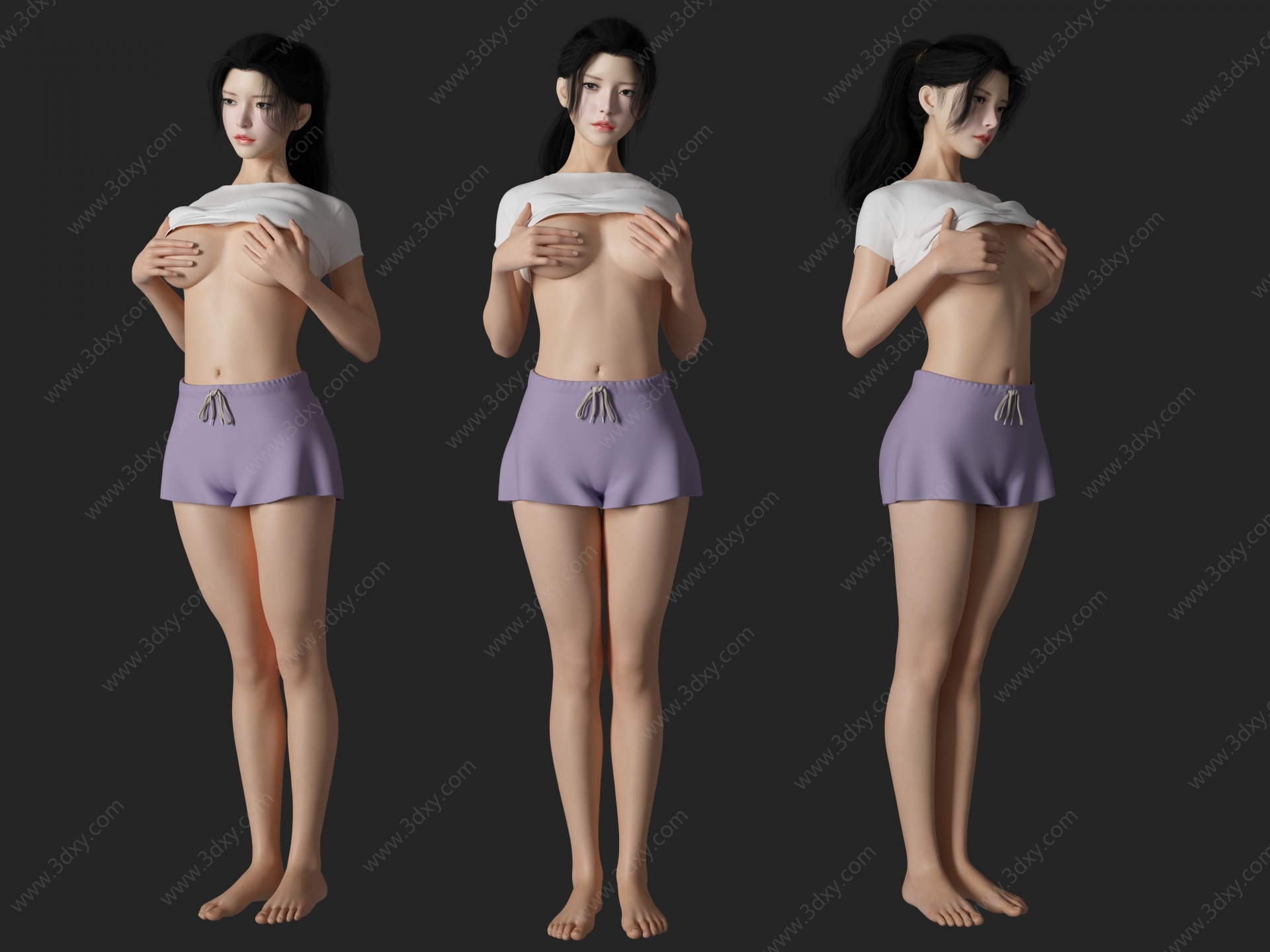 性感美女人物3D模型