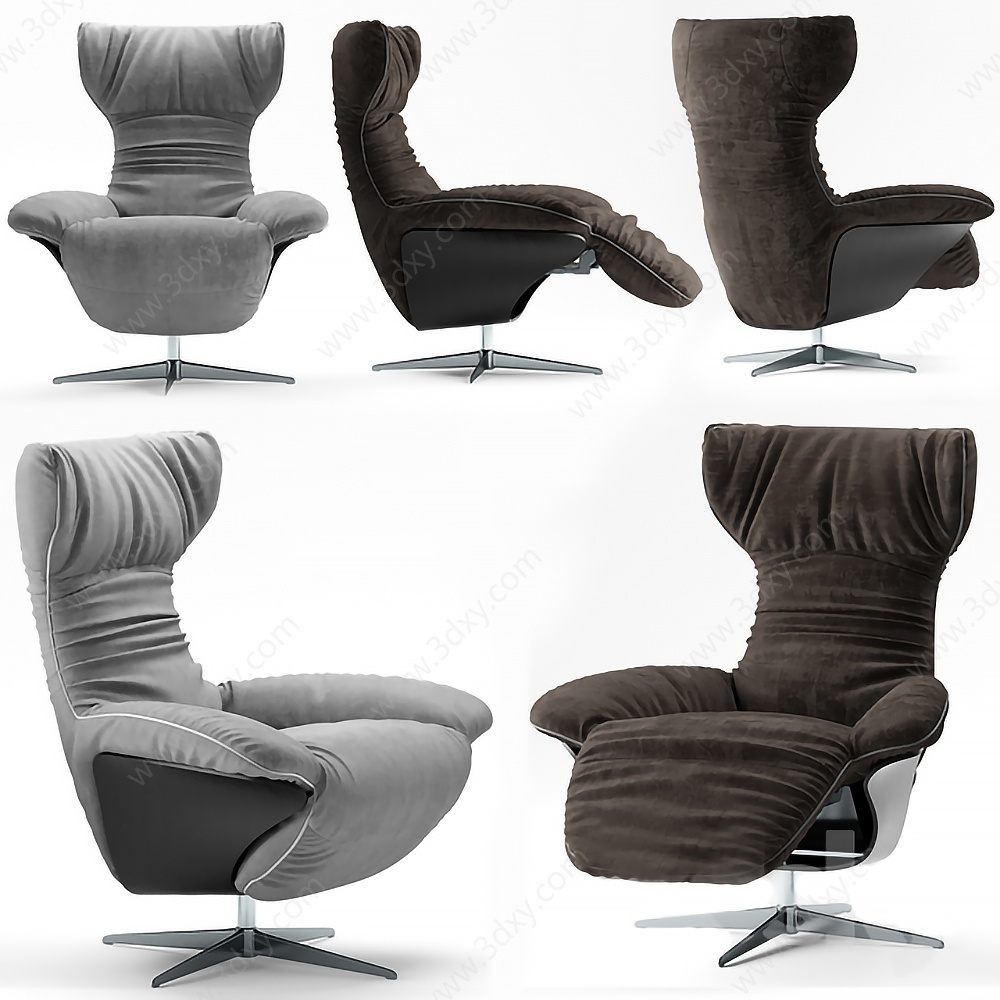 现代老板椅办公椅3D模型