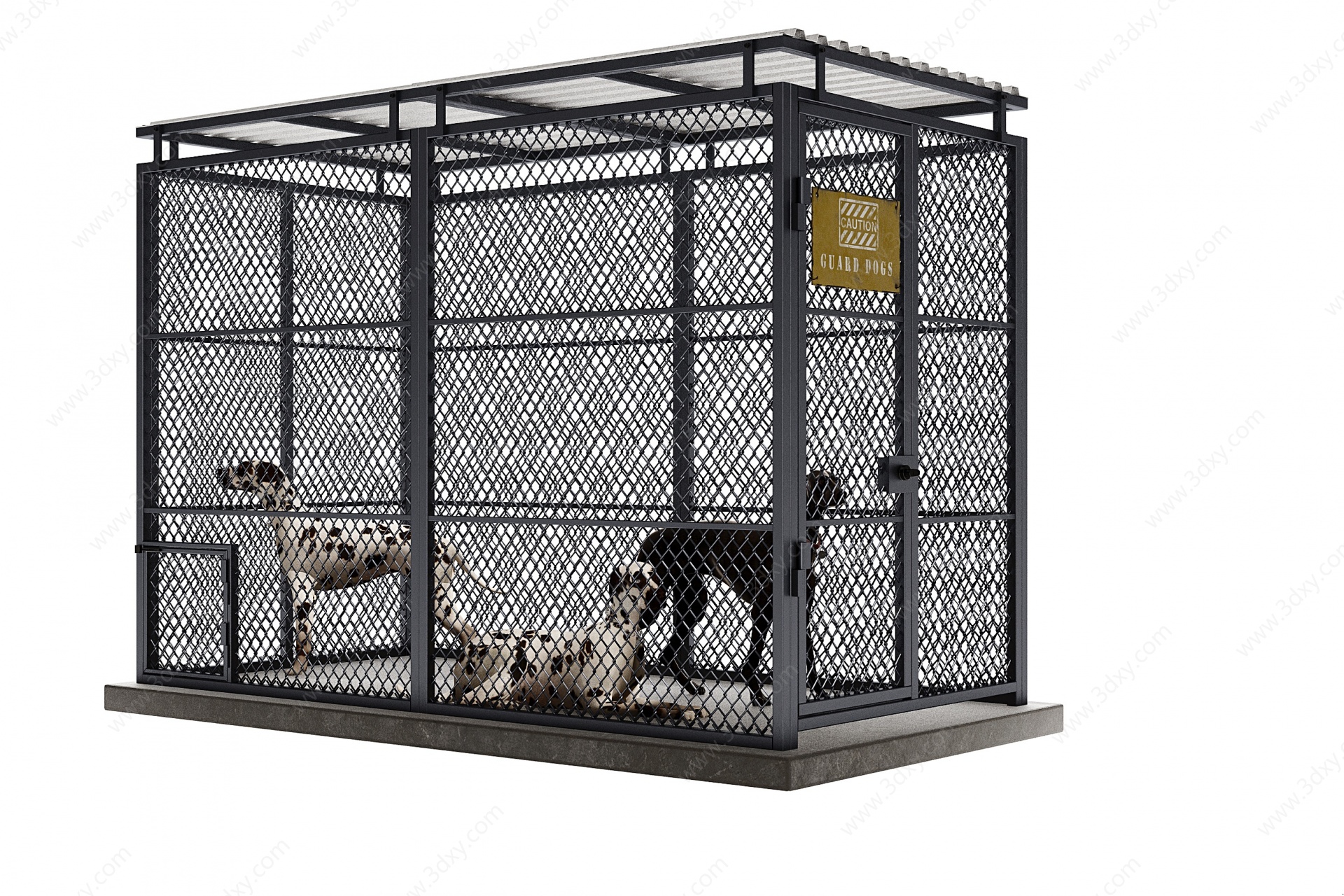 现代动物笼子3D模型