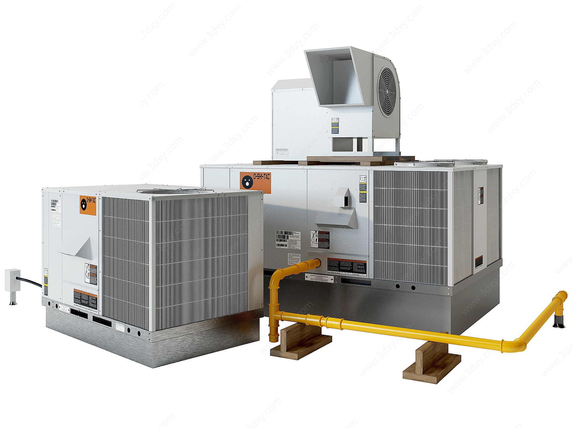 现代中央空调室外机3D模型