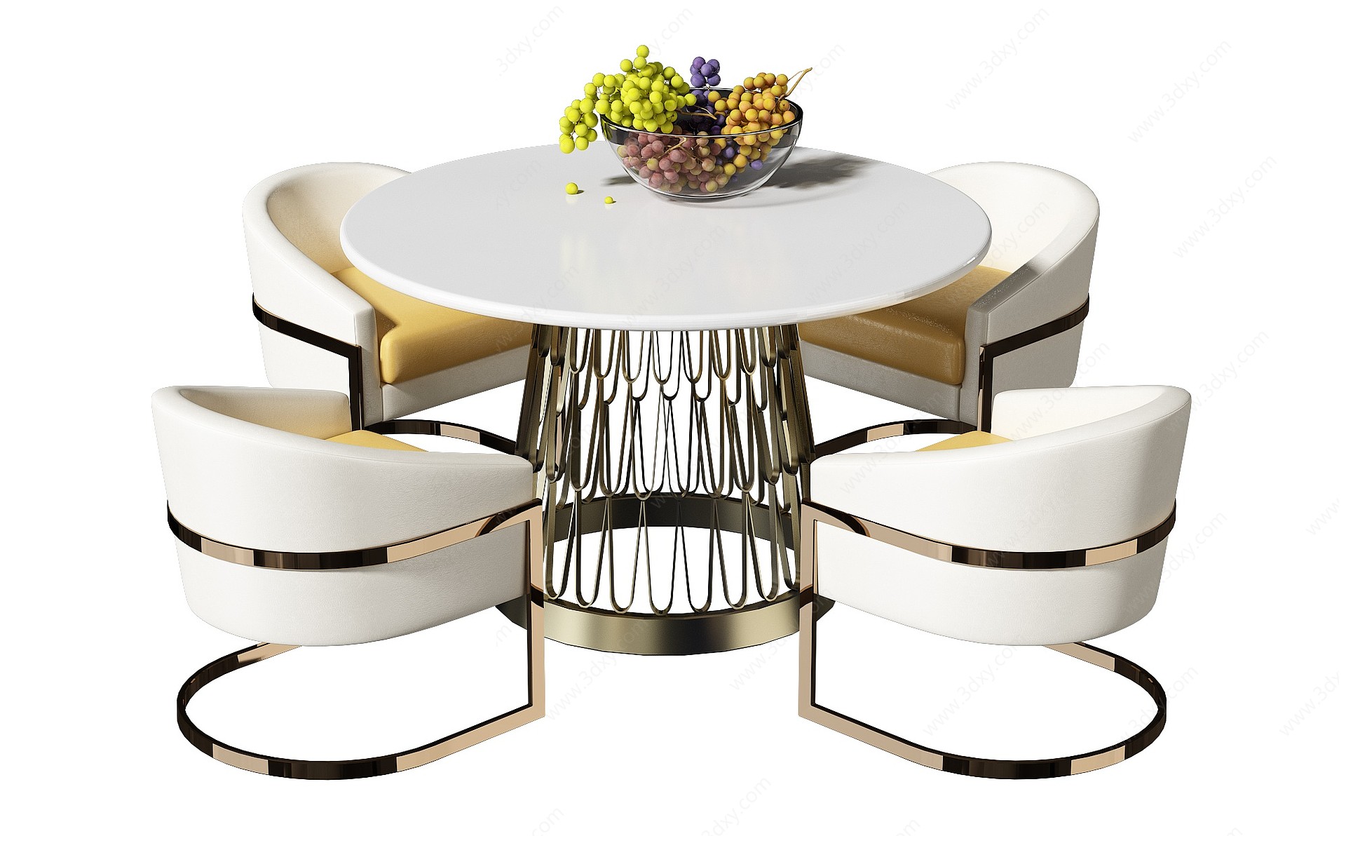 北欧餐桌椅子3D模型