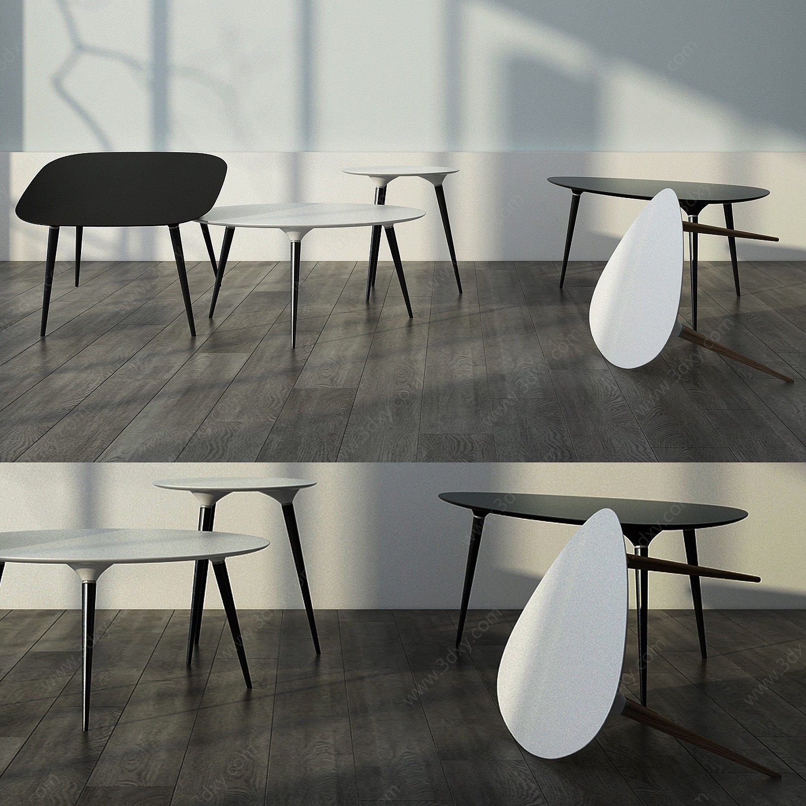 简欧休闲小桌子3D模型