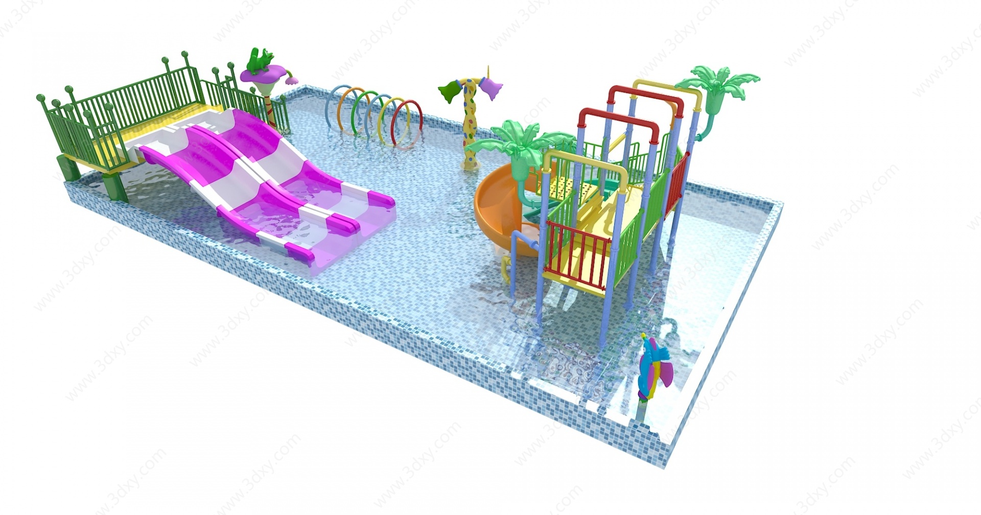 儿童水上乐园3D模型