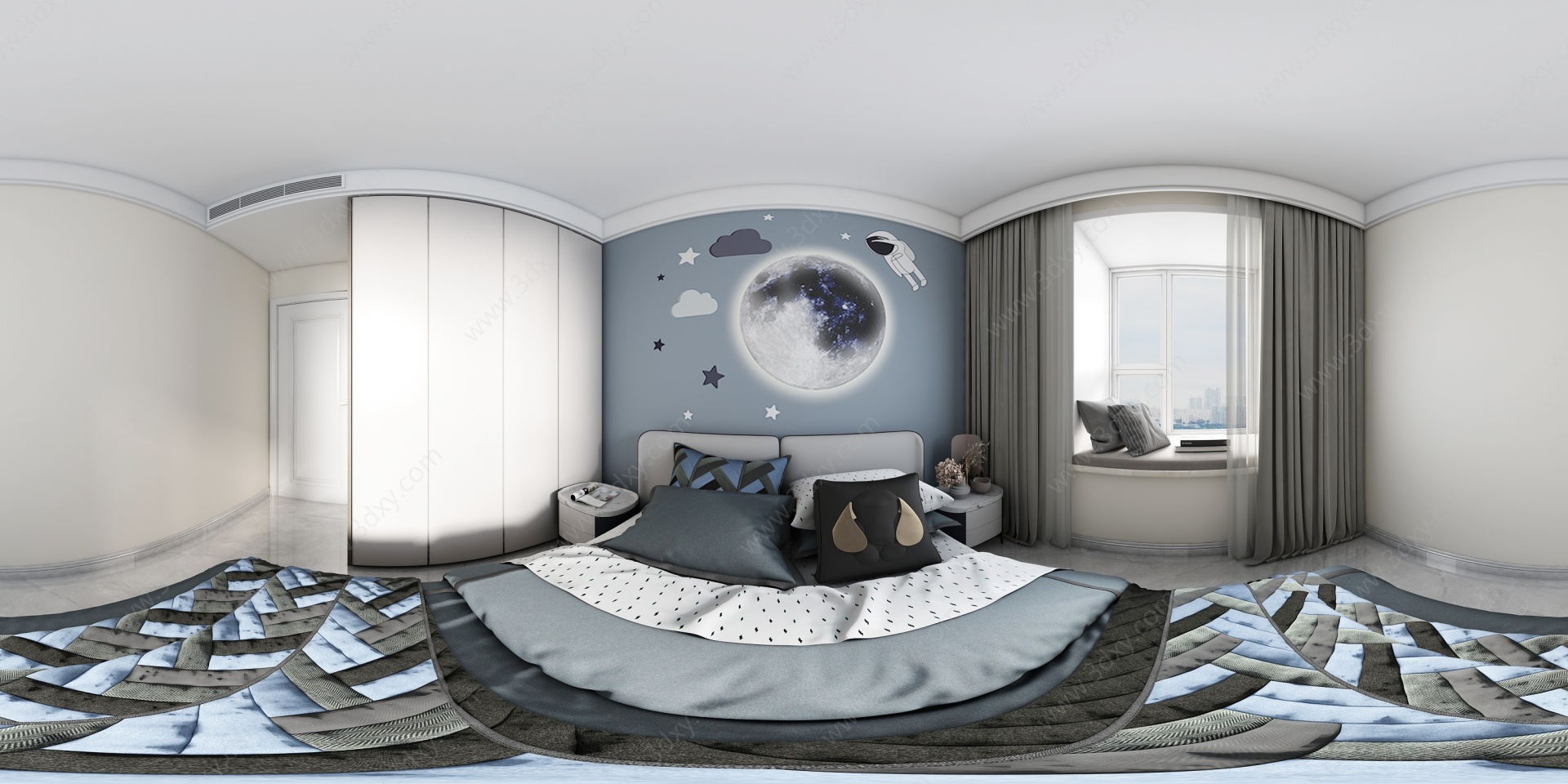 卧室全景3D模型