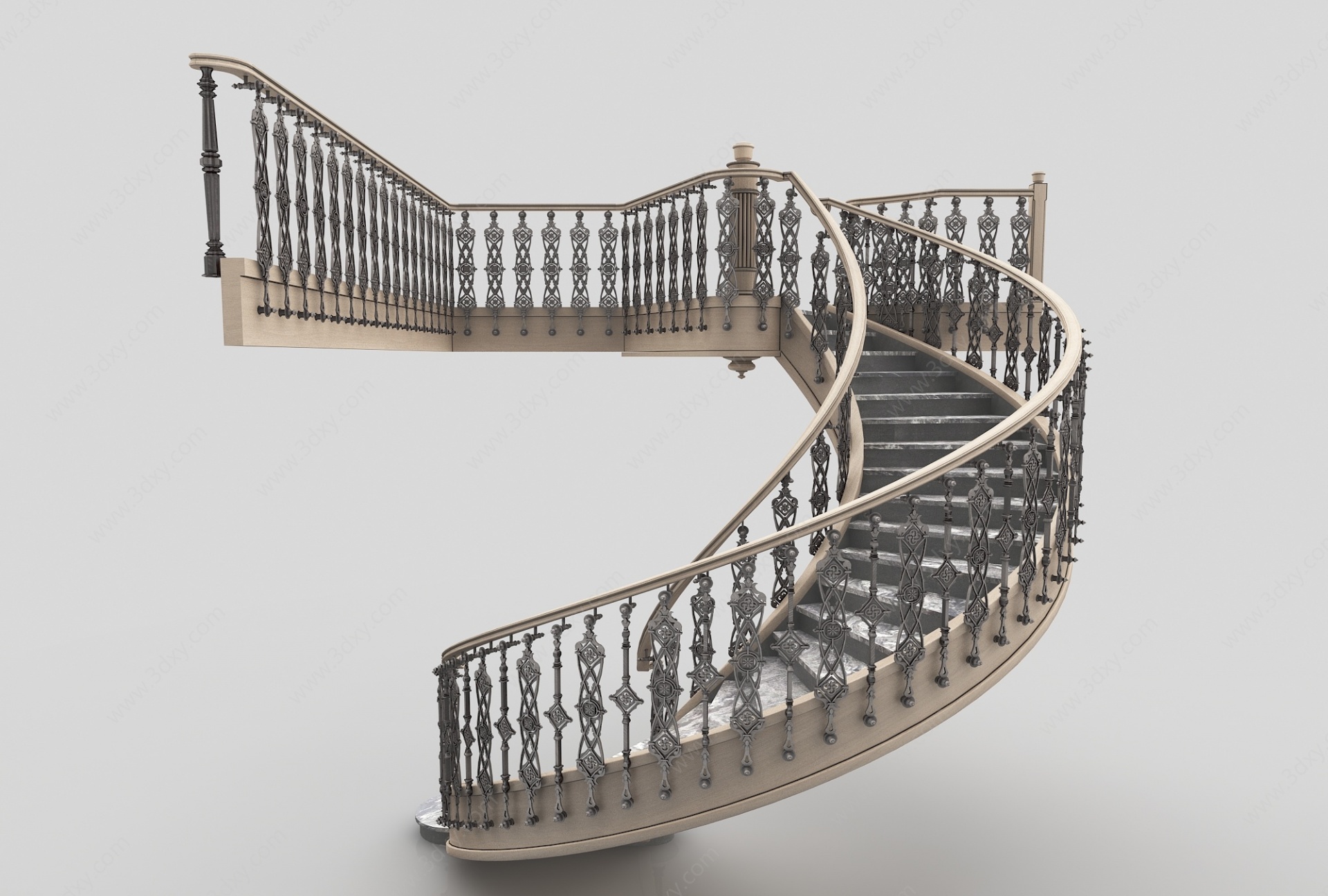现代风格楼梯3D模型