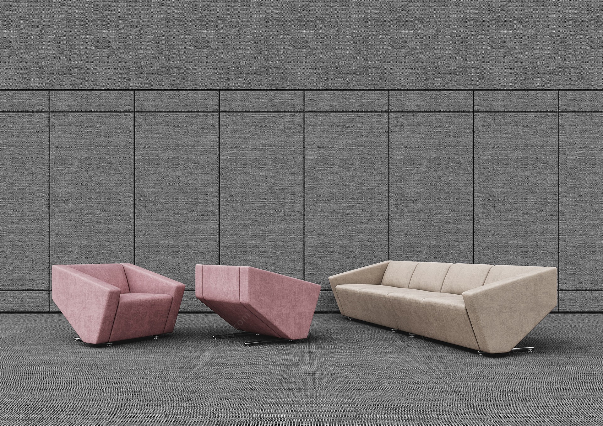 现代电影院影厅沙发椅子3D模型