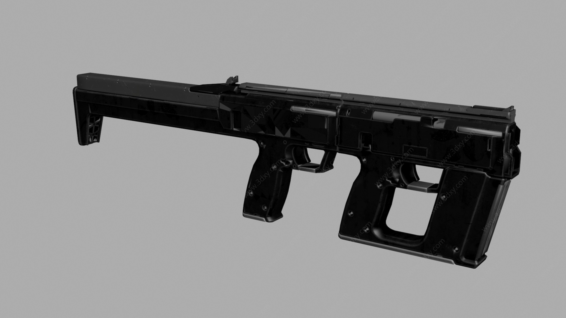 冲锋枪3D模型
