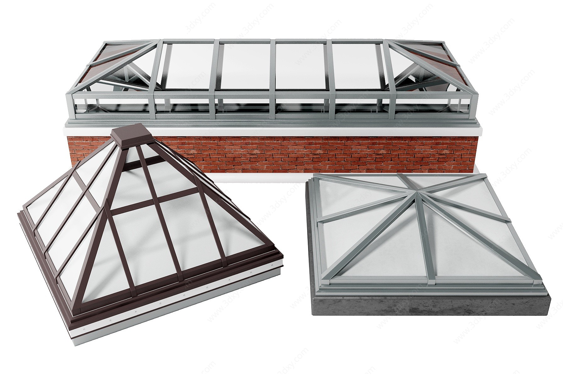 工业风屋顶天窗3D模型