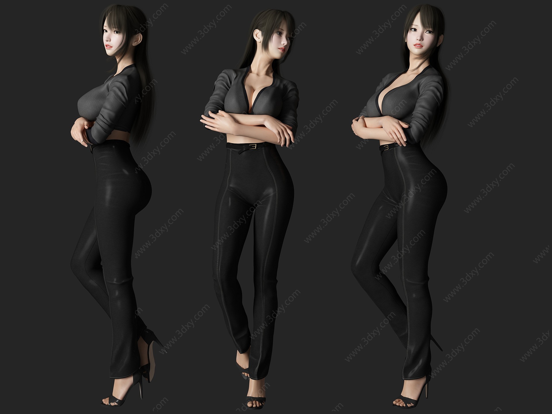 性感美女人物3D模型