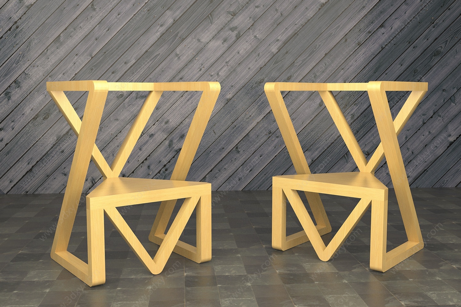 北欧椅子休闲椅家具3D模型