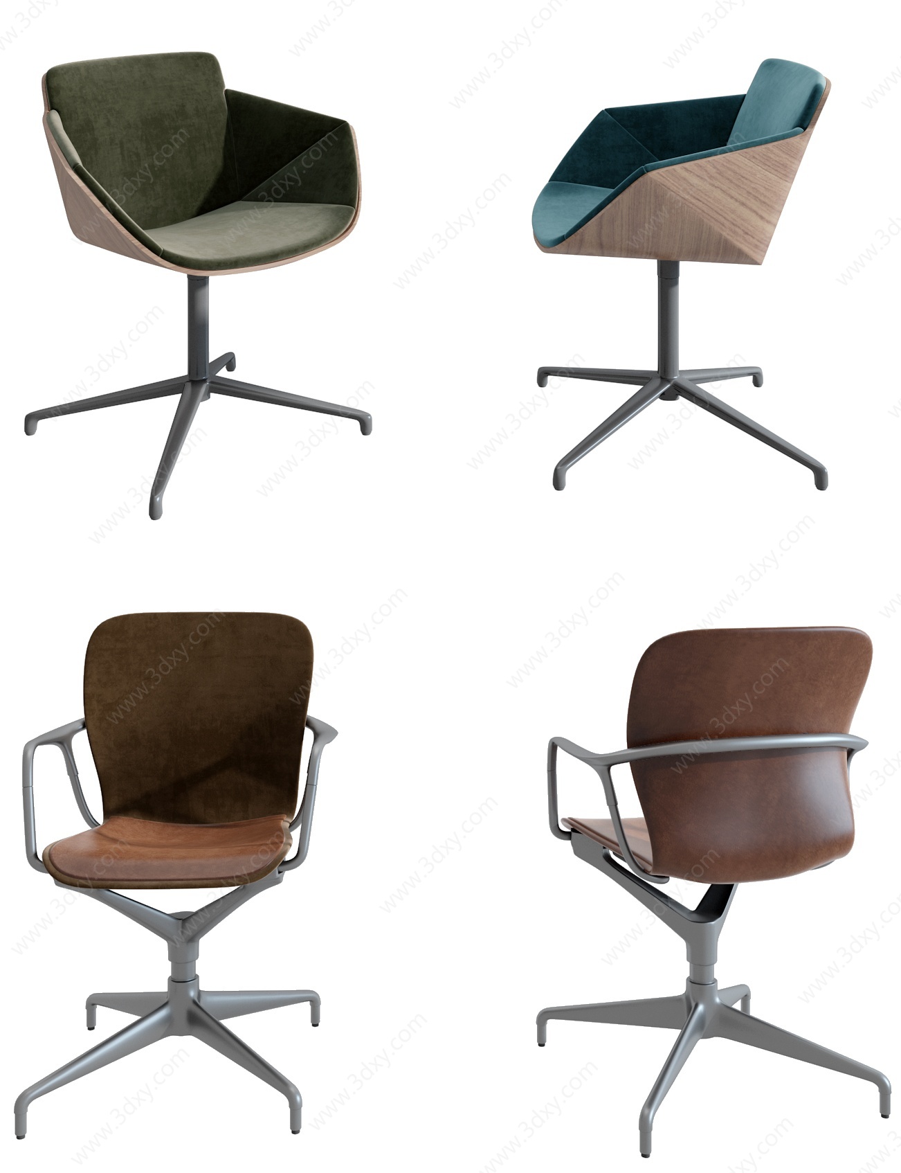 现代办公椅子3D模型