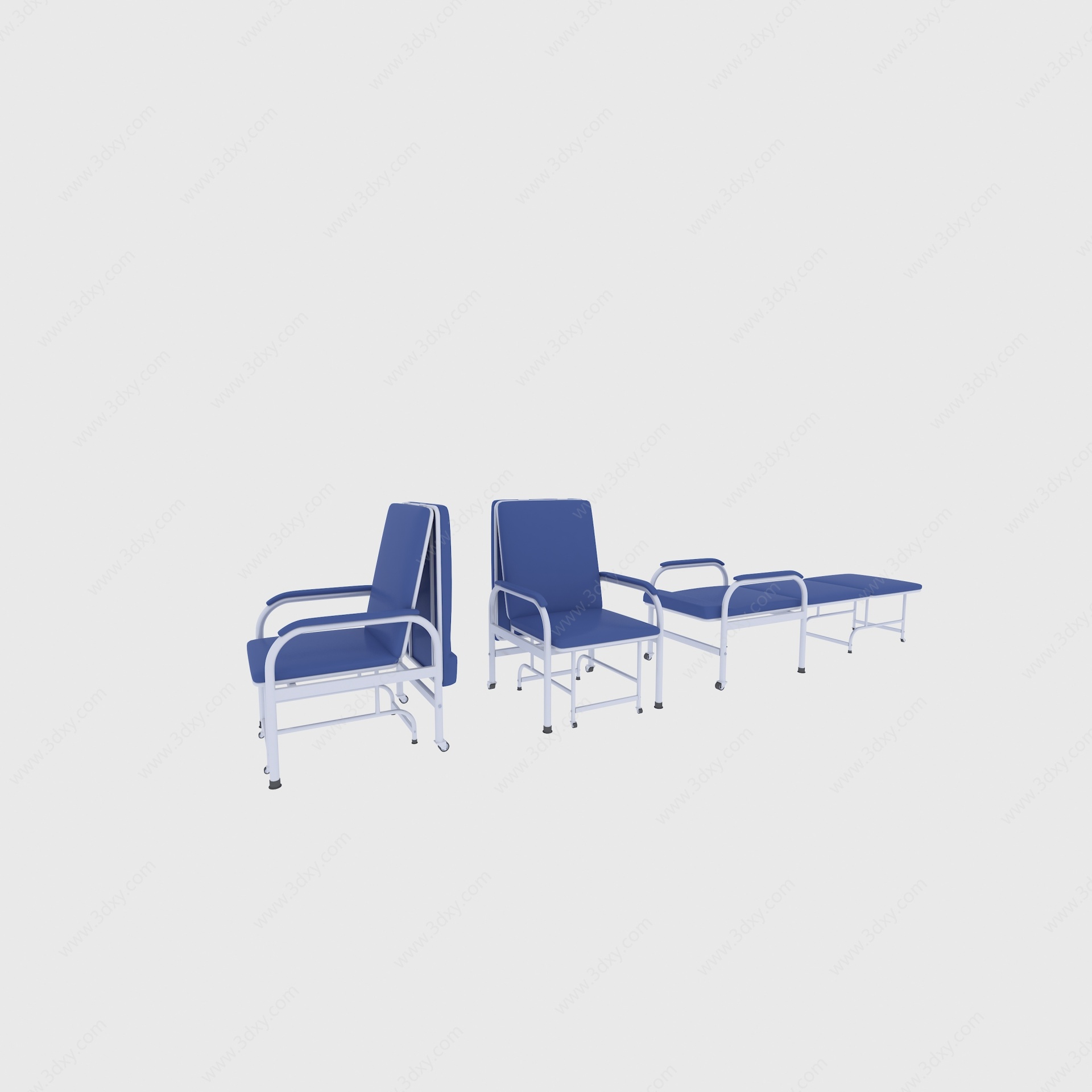 现代折叠椅3D模型