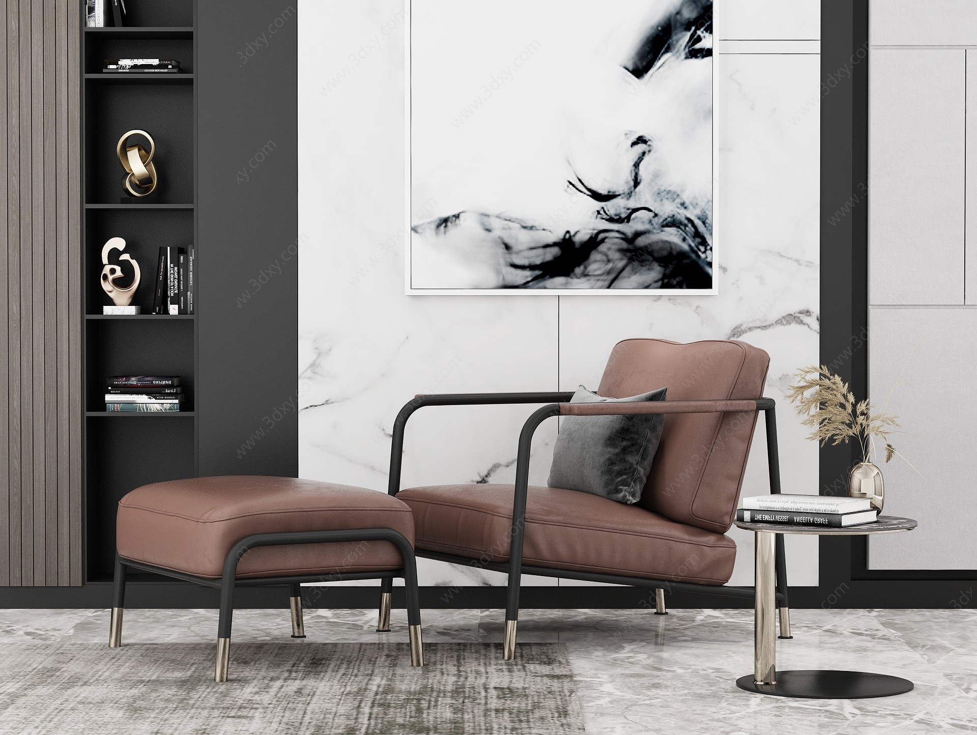 现代休闲沙发沙发椅3D模型