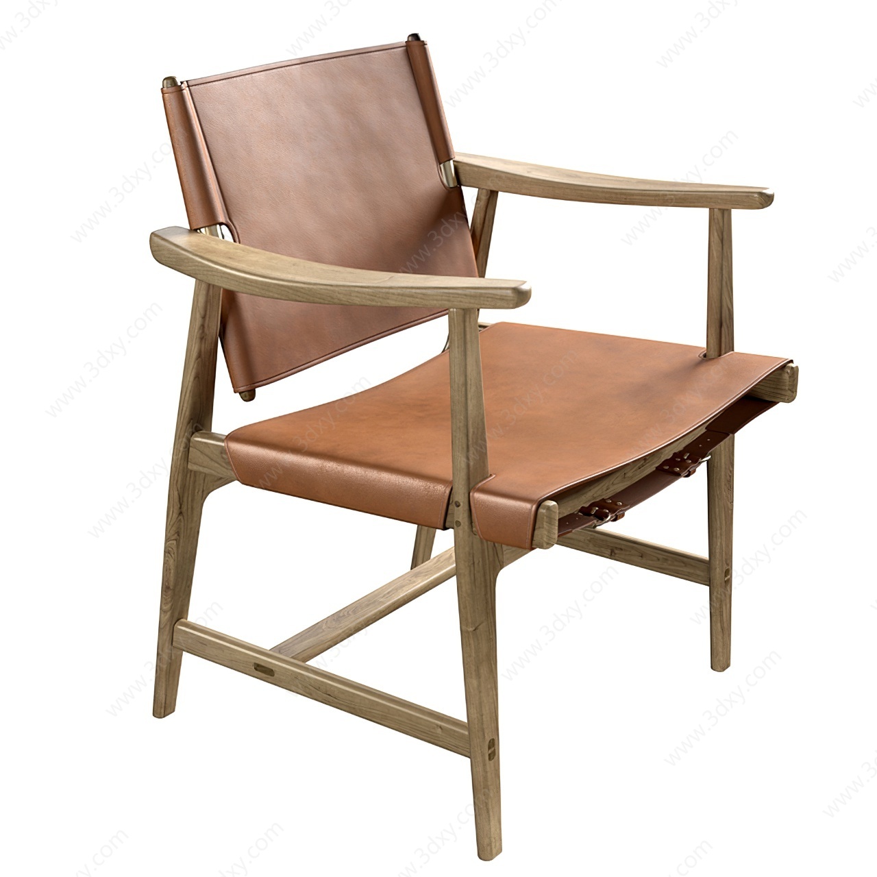 现代休闲椅单椅餐椅3D模型