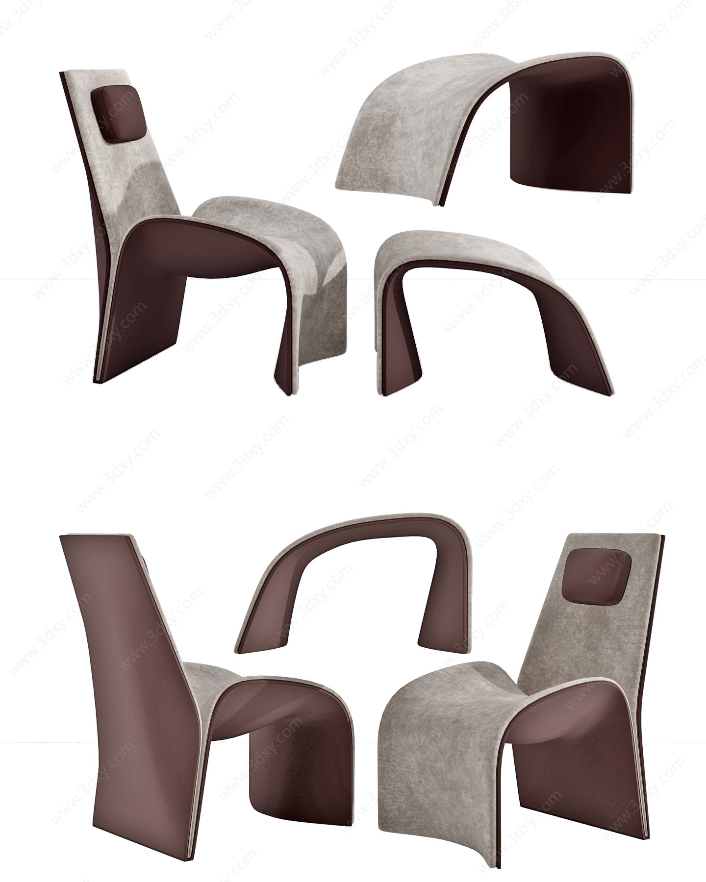现代创意休闲椅3D模型