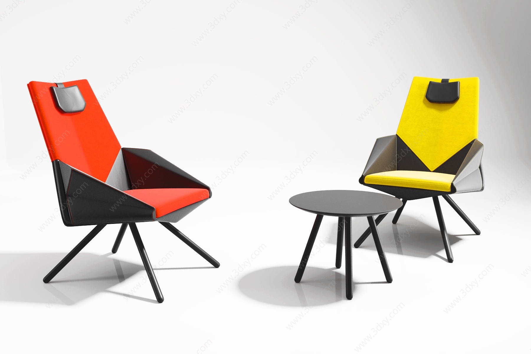 后现代休闲椅3D模型