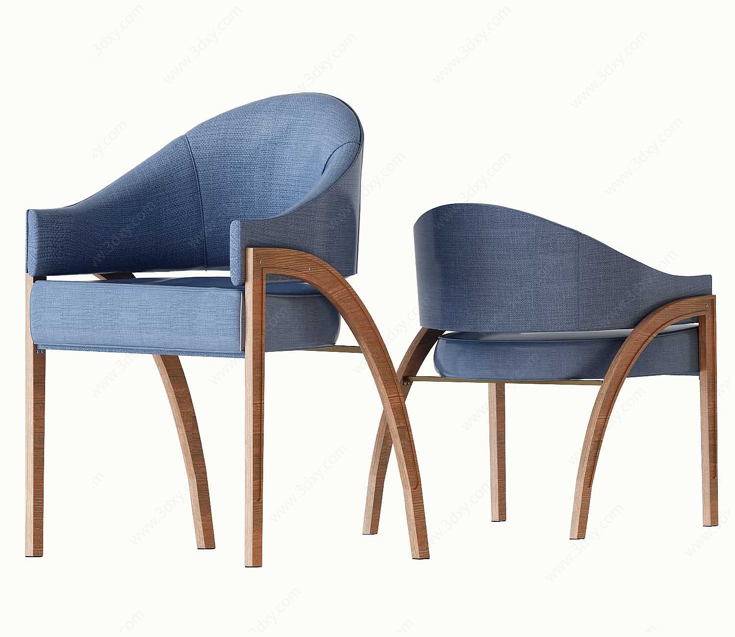 新中式餐椅3D模型