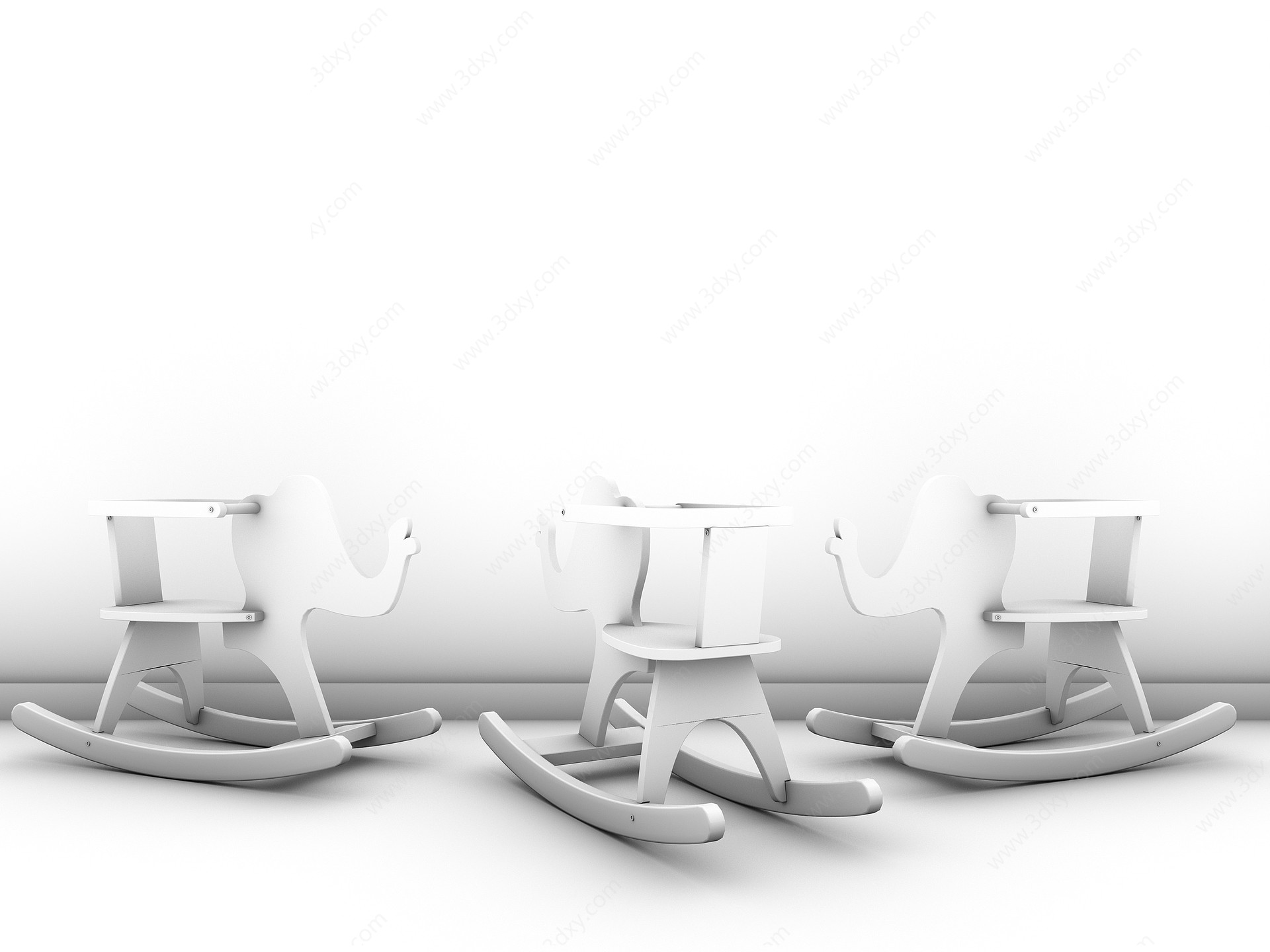 北欧婴儿椅3D模型