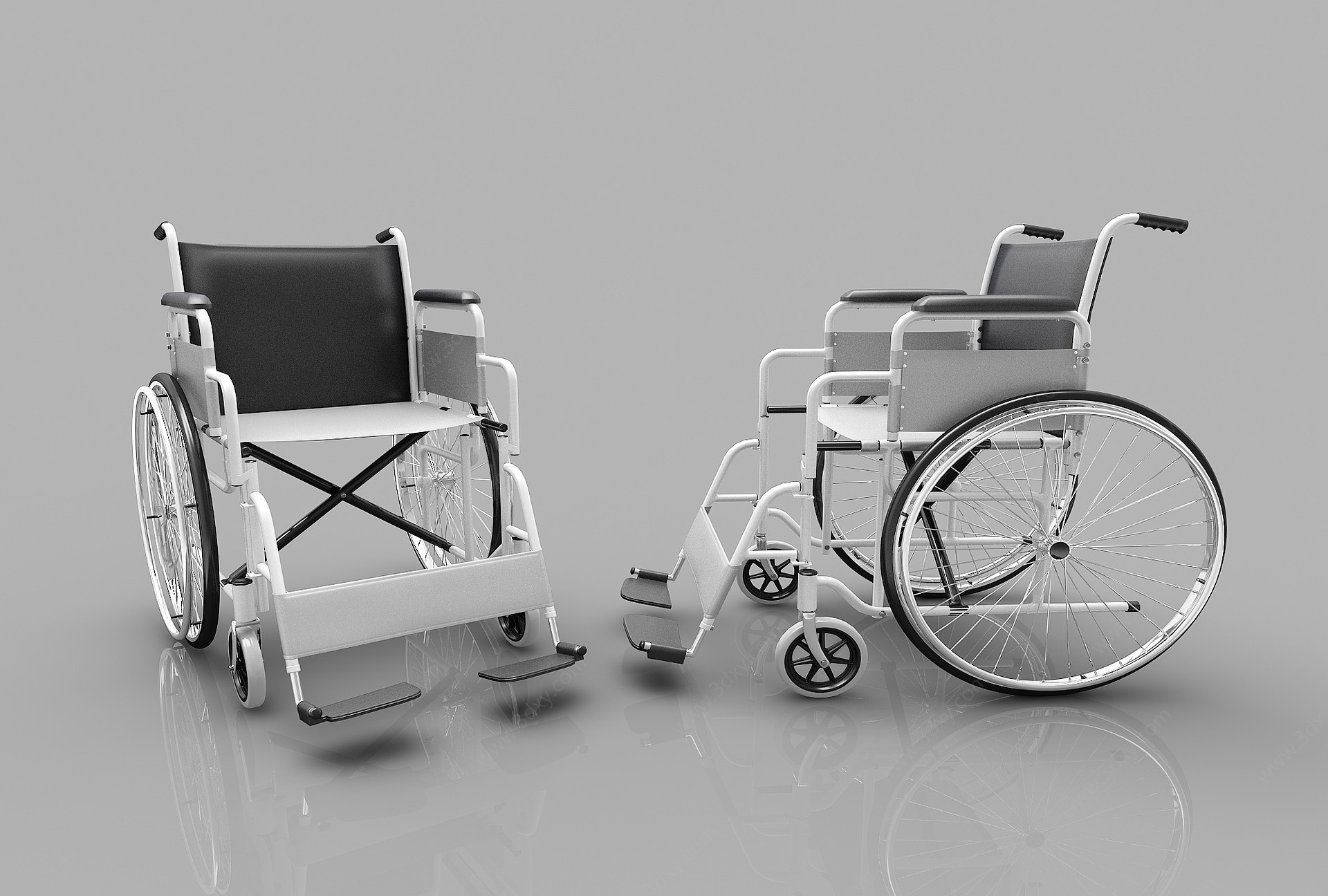 现代风格轮椅3D模型
