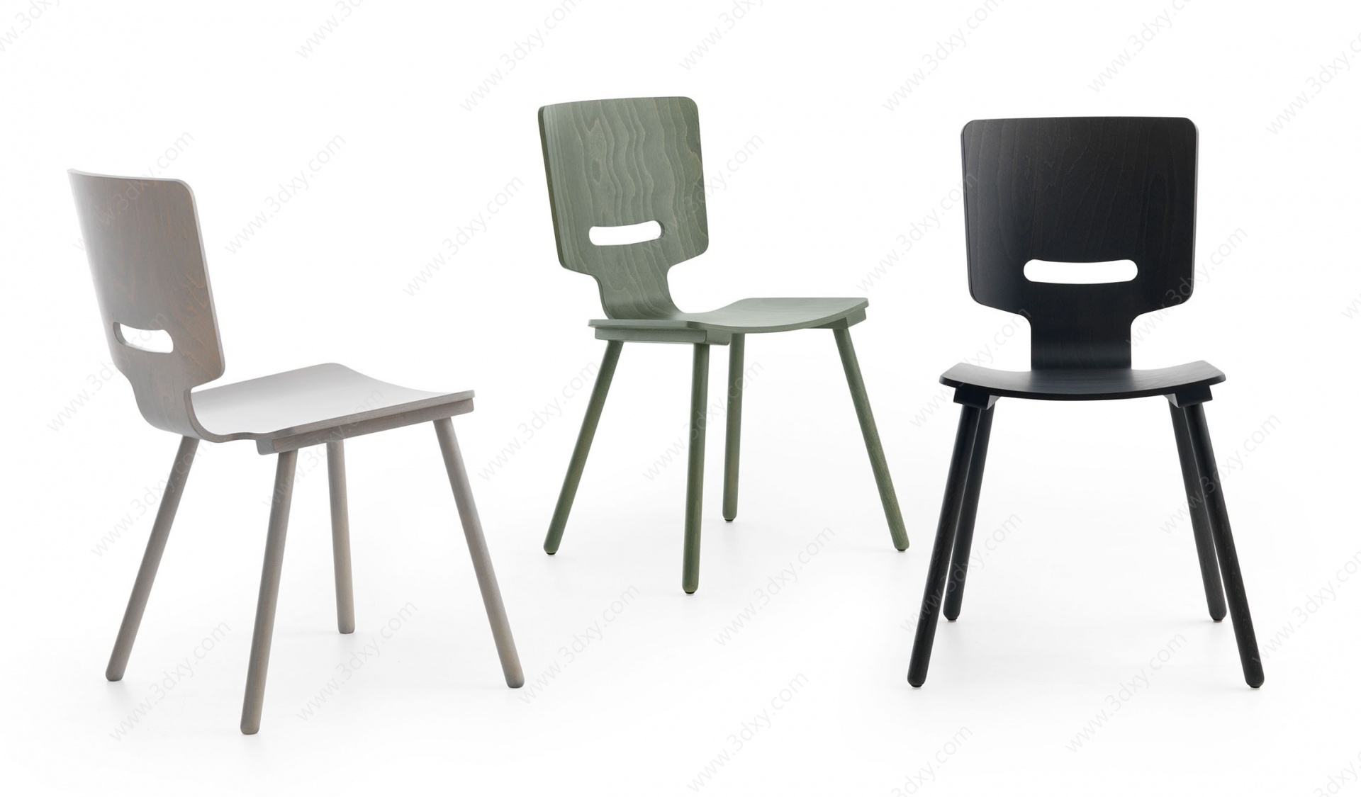 现代休闲椅组合3D模型