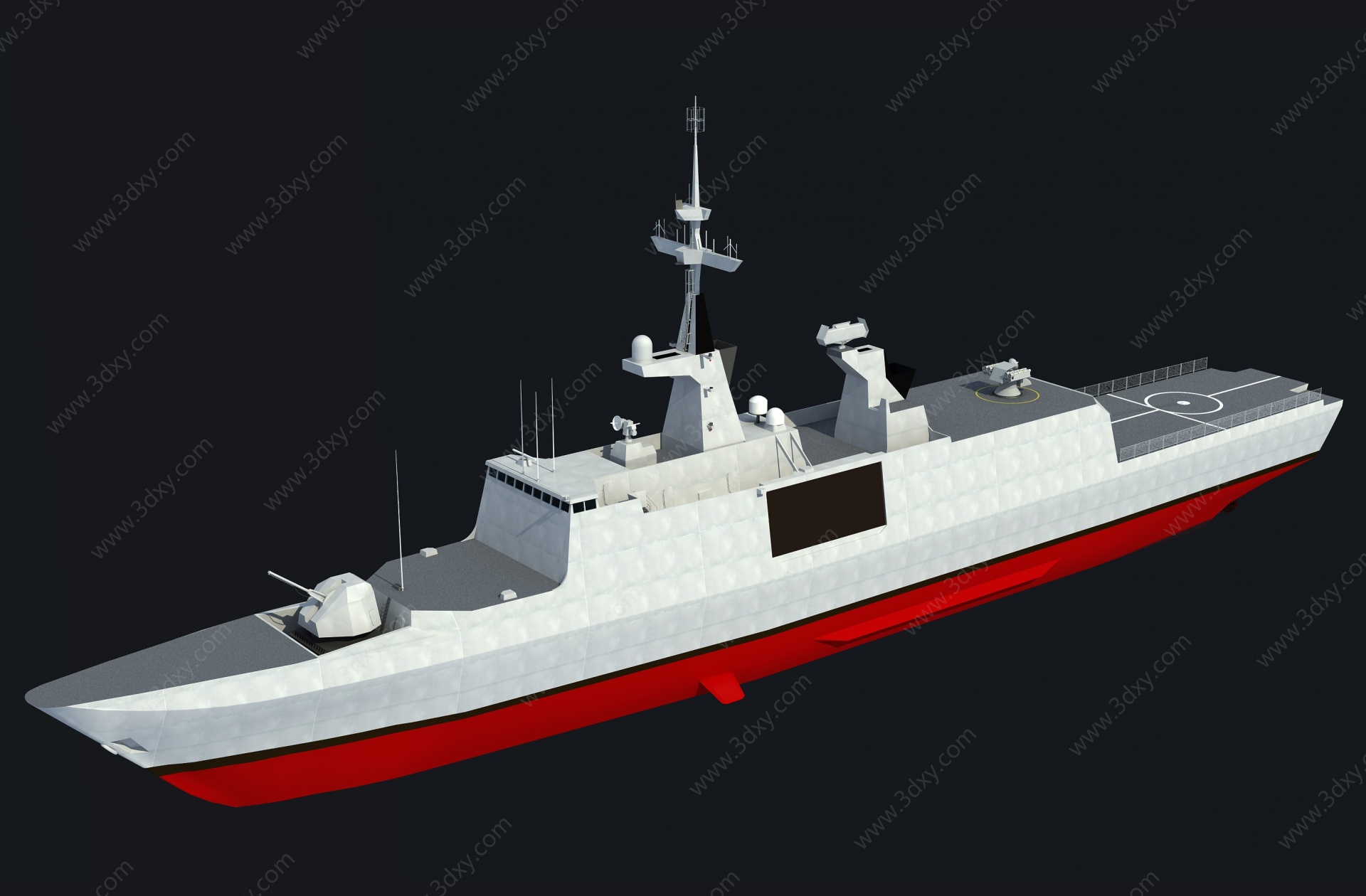 护卫舰拉斐特级3D模型