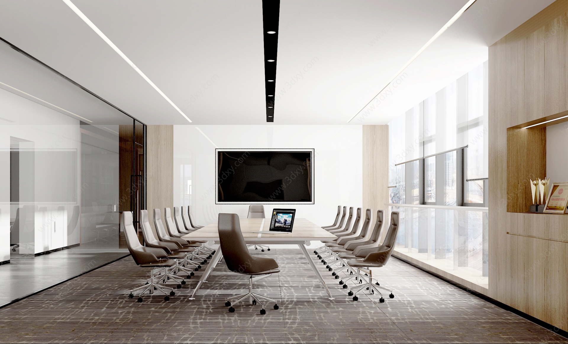 现代小会议室3D模型