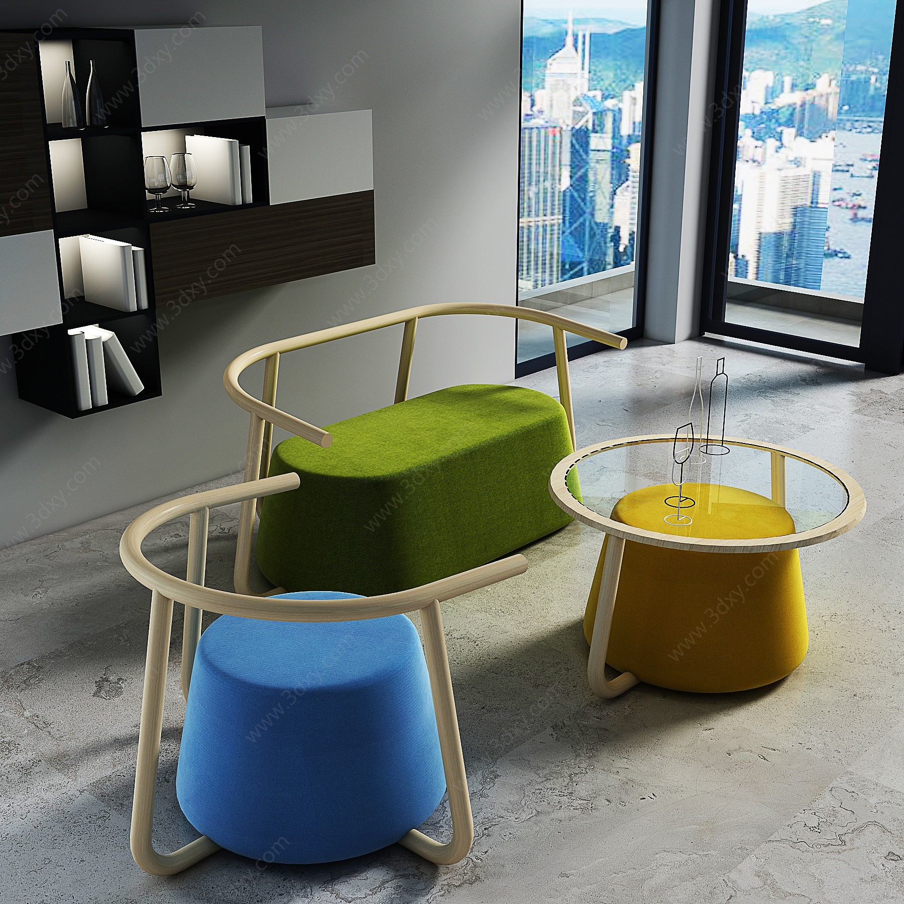 现代创意沙发3D模型