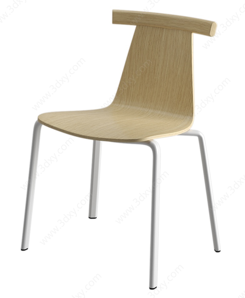 现代单椅吧椅3D模型