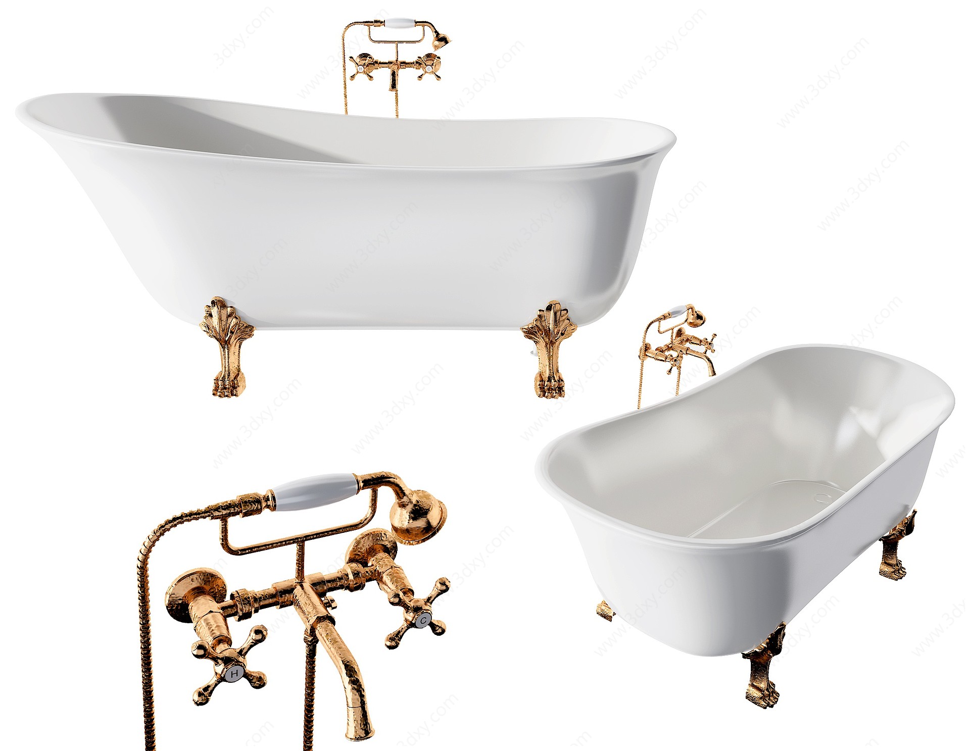 欧式浴缸3D模型