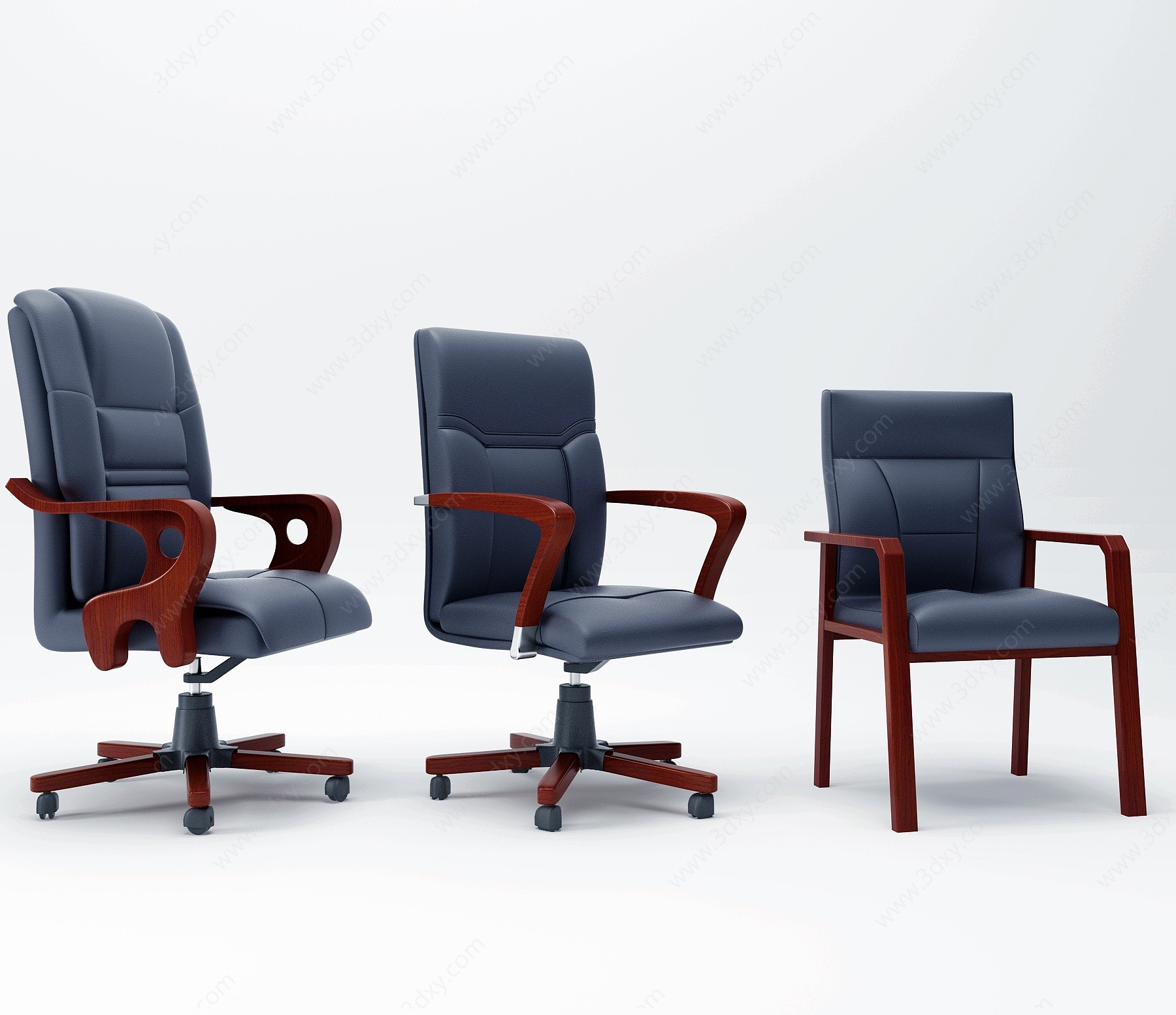 现代大班椅办公椅3D模型